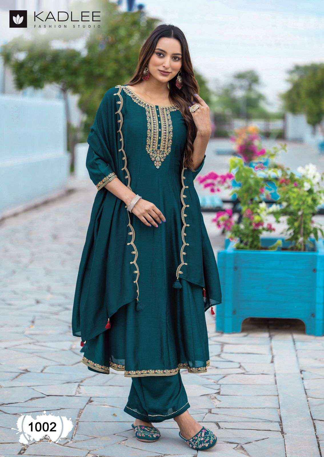 Kadlee Fashion Afsaana Wholesale Vichitra Designer Readymade Suits ( 4 Pcs Catalogue )
