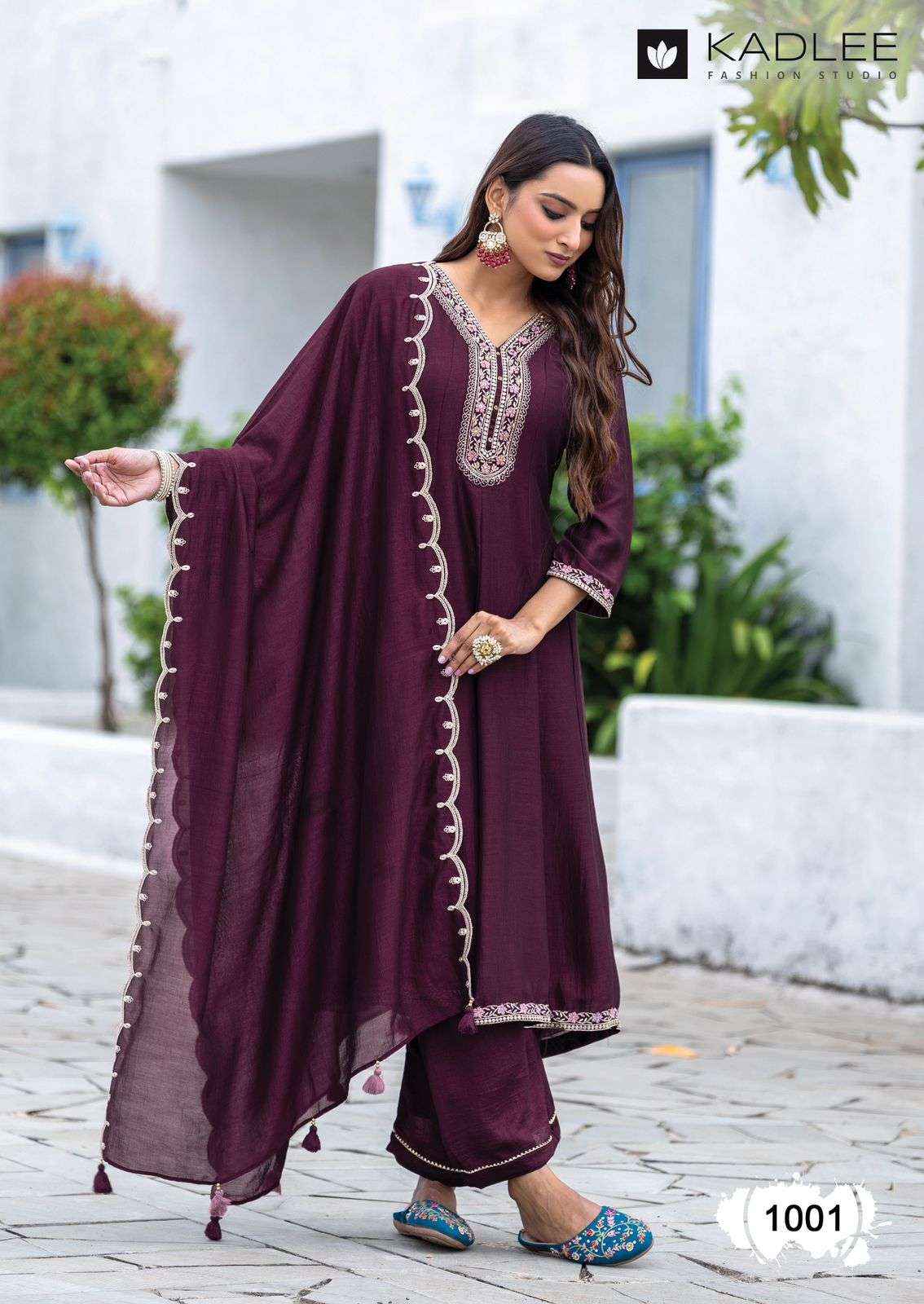 Kadlee Fashion Afsaana Wholesale Vichitra Designer Readymade Suits ( 4 Pcs Catalogue )