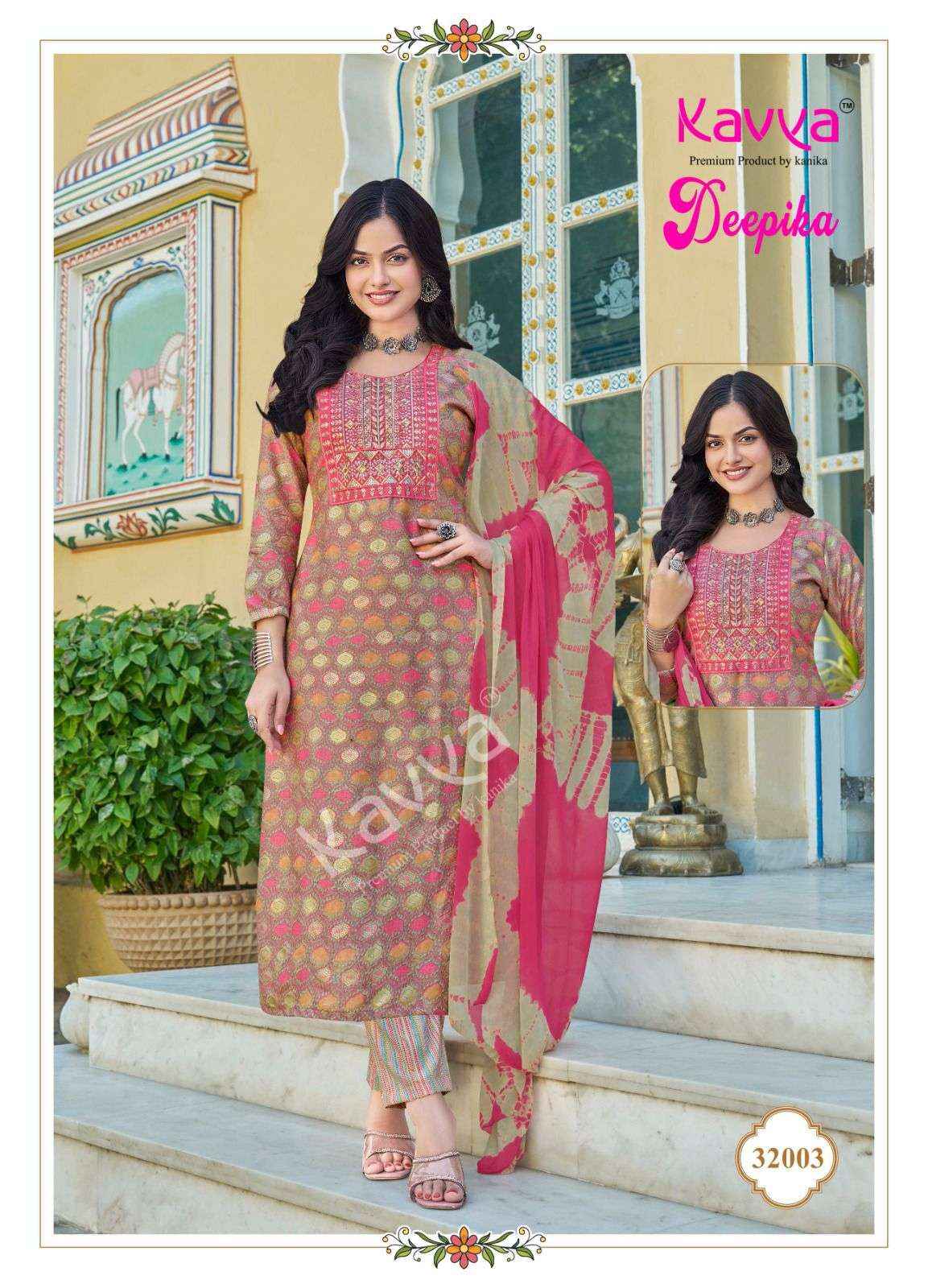 Kavya Deepika Vol 32 Wholesale Readymade Suits ( 10 Pcs Catalogue )