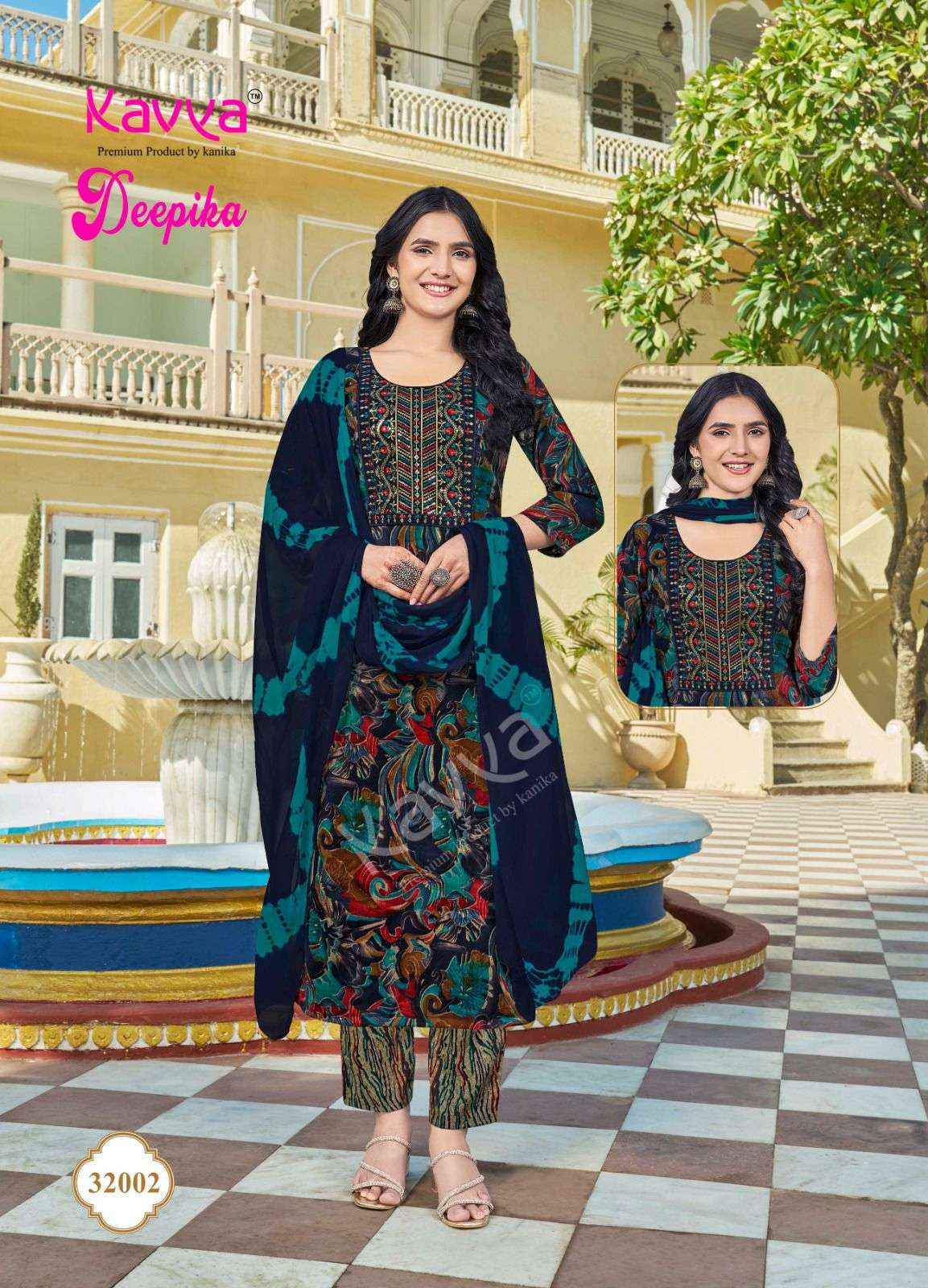 Kavya Deepika Vol 32 Wholesale Readymade Suits ( 10 Pcs Catalogue )