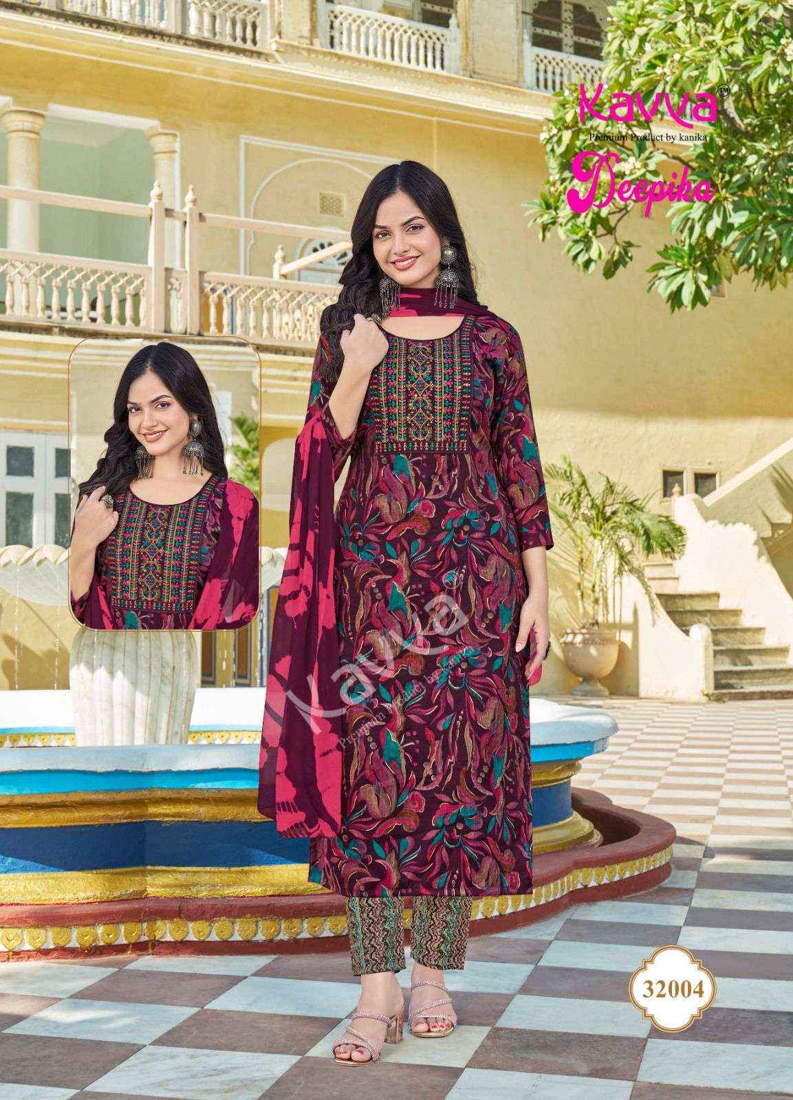 Kavya Deepika Vol 32 Wholesale Readymade Suits ( 10 Pcs Catalogue )