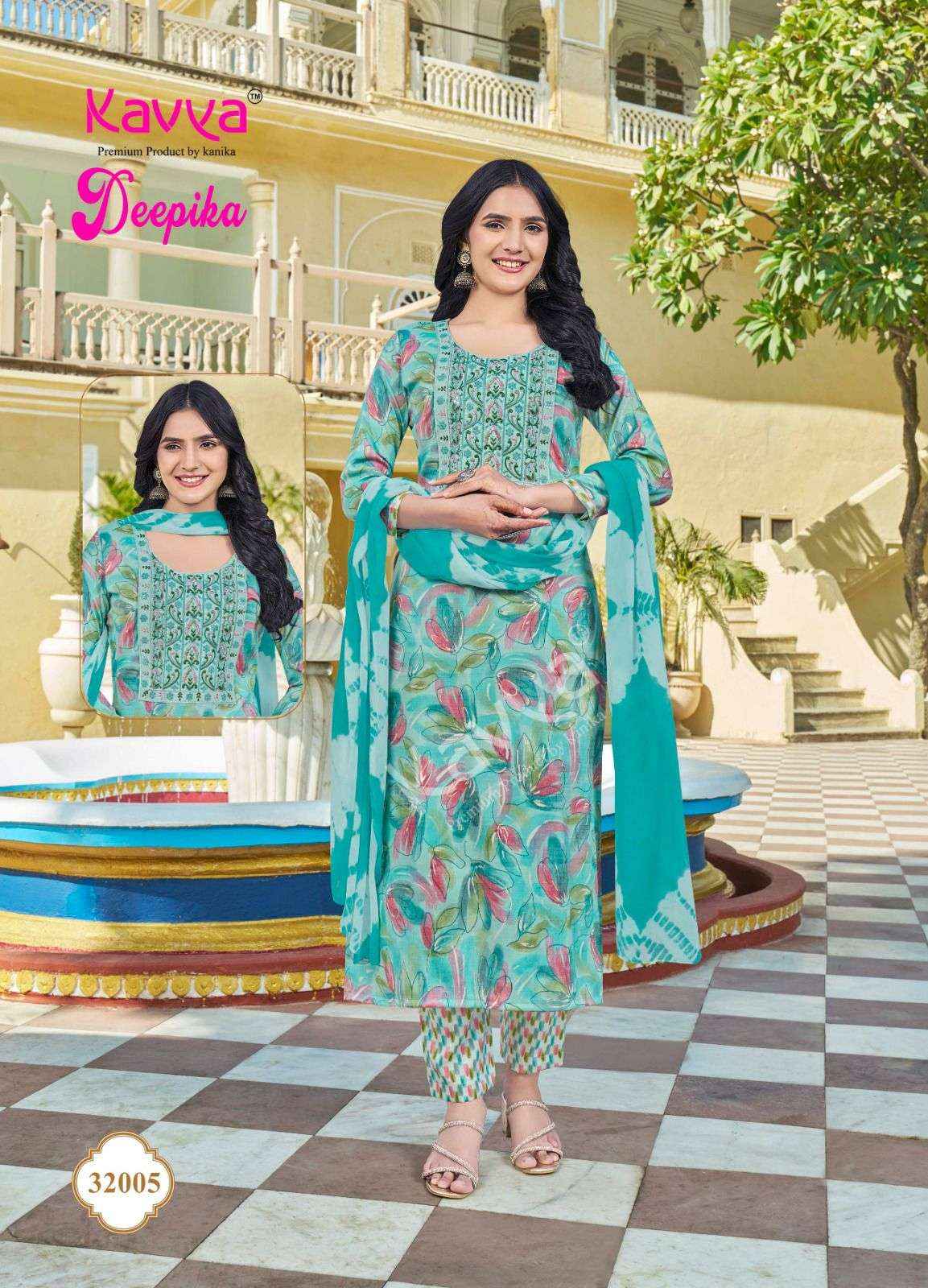 Kavya Deepika Vol 32 Wholesale Readymade Suits ( 10 Pcs Catalogue )