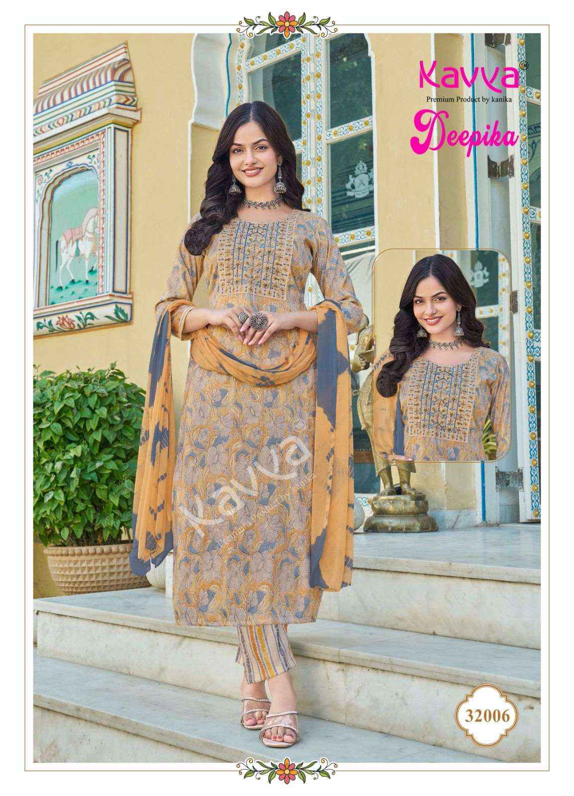 Kavya Deepika Vol 32 Wholesale Readymade Suits ( 10 Pcs Catalogue )