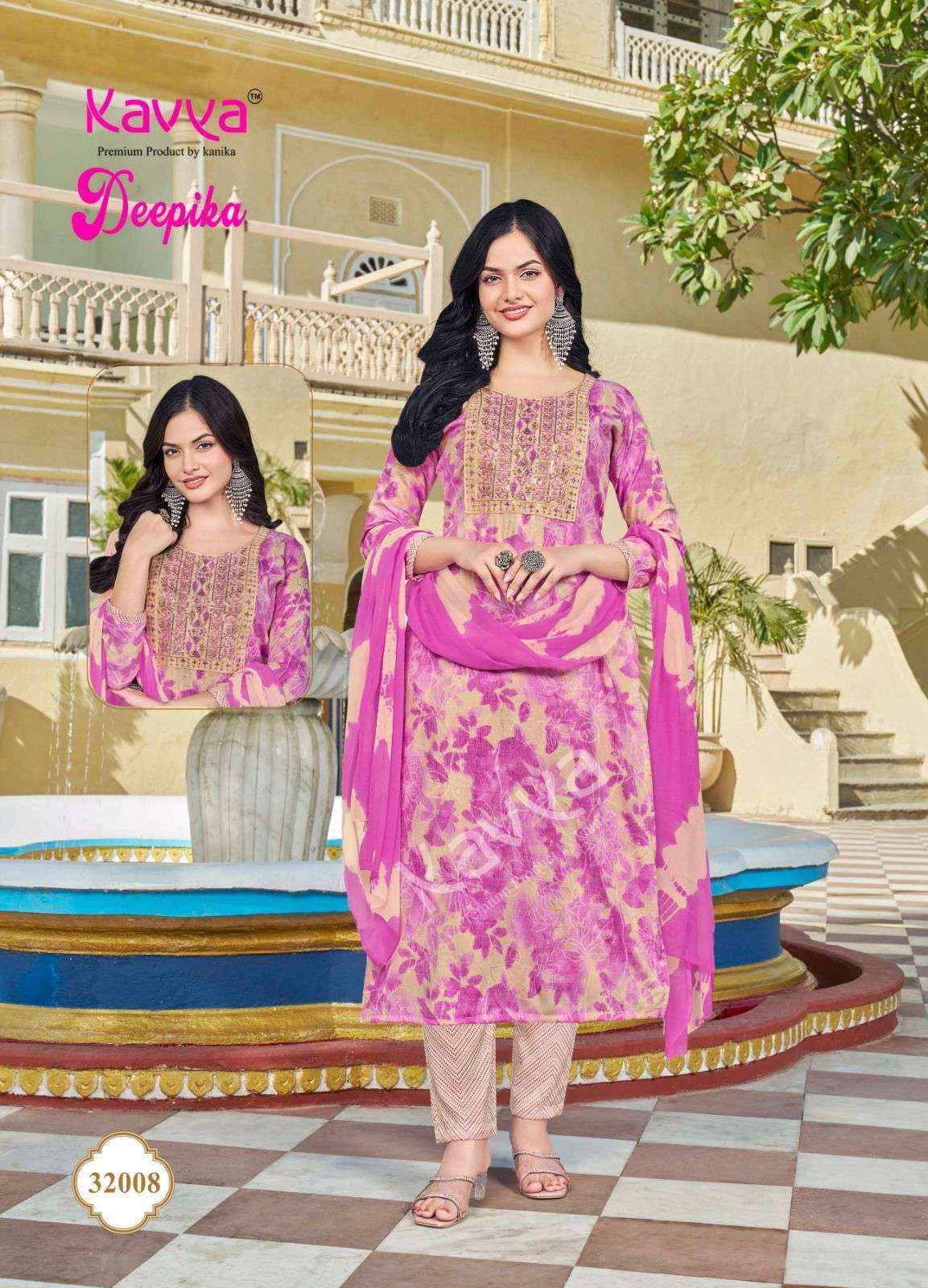 Kavya Deepika Vol 32 Wholesale Readymade Suits ( 10 Pcs Catalogue )