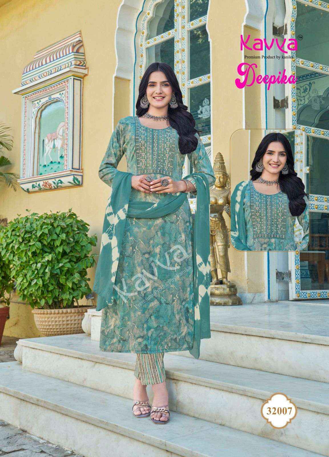 Kavya Deepika Vol 32 Wholesale Readymade Suits ( 10 Pcs Catalogue )