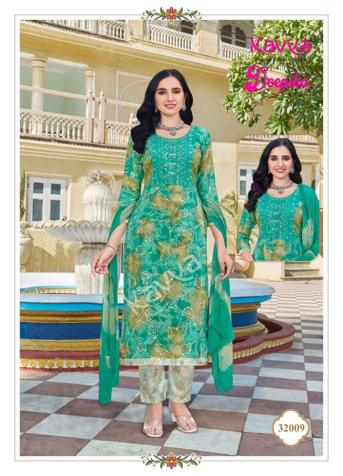 Kavya Deepika Vol 32 Wholesale Readymade Suits ( 10 Pcs Catalogue )