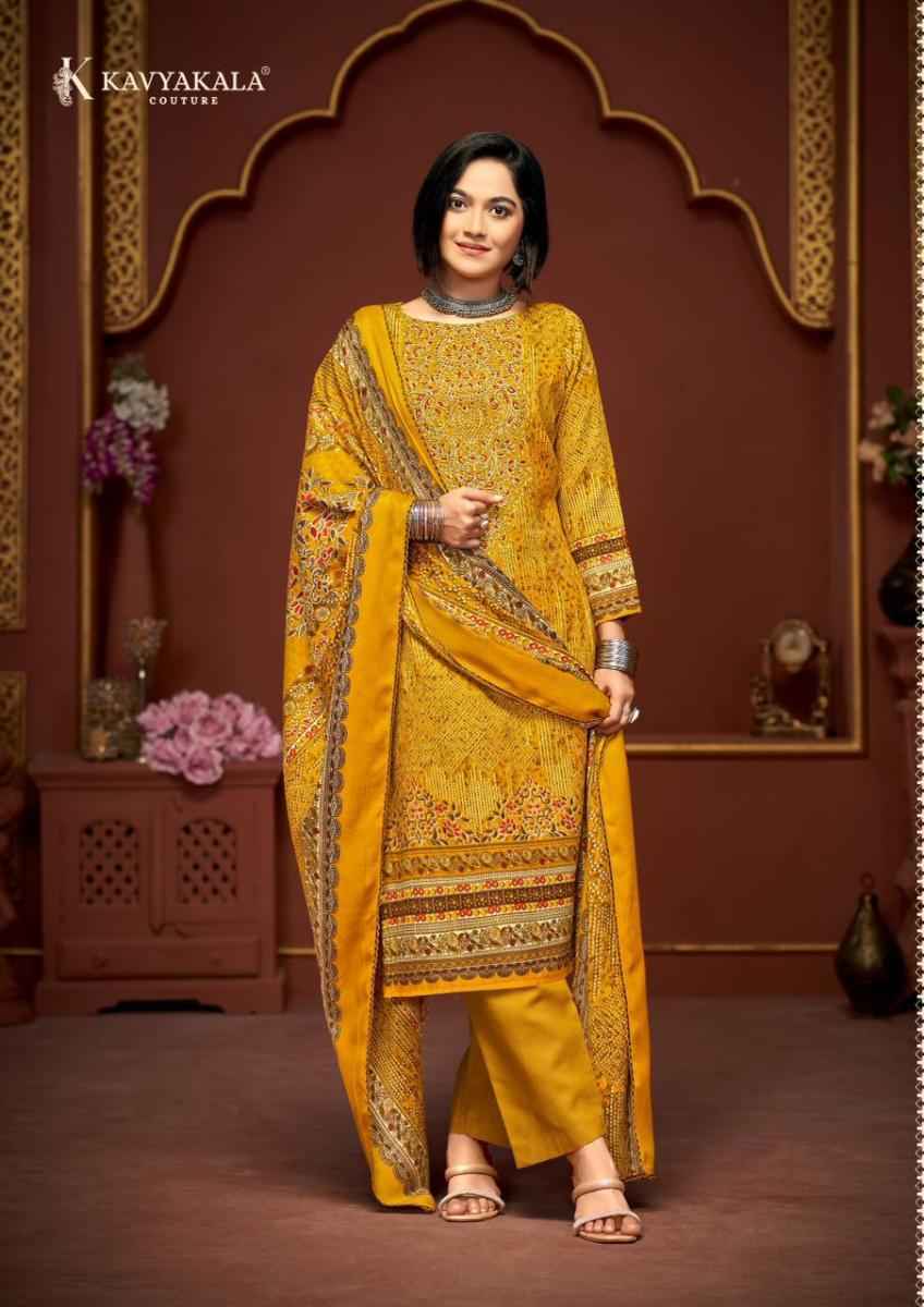 Kavyakala Cherry Pashmina Wholesale Dress Material ( 6 pcs Catalogue )
