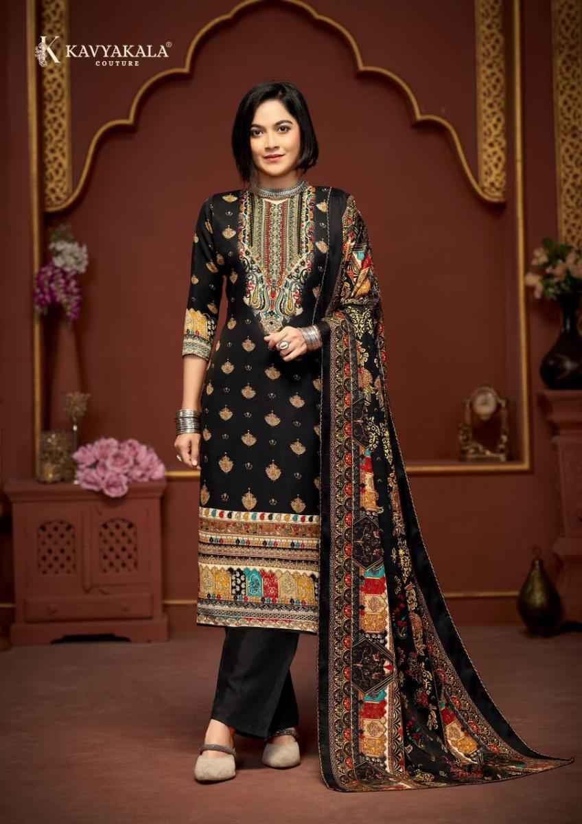Kavyakala Cherry Pashmina Wholesale Dress Material ( 6 pcs Catalogue )