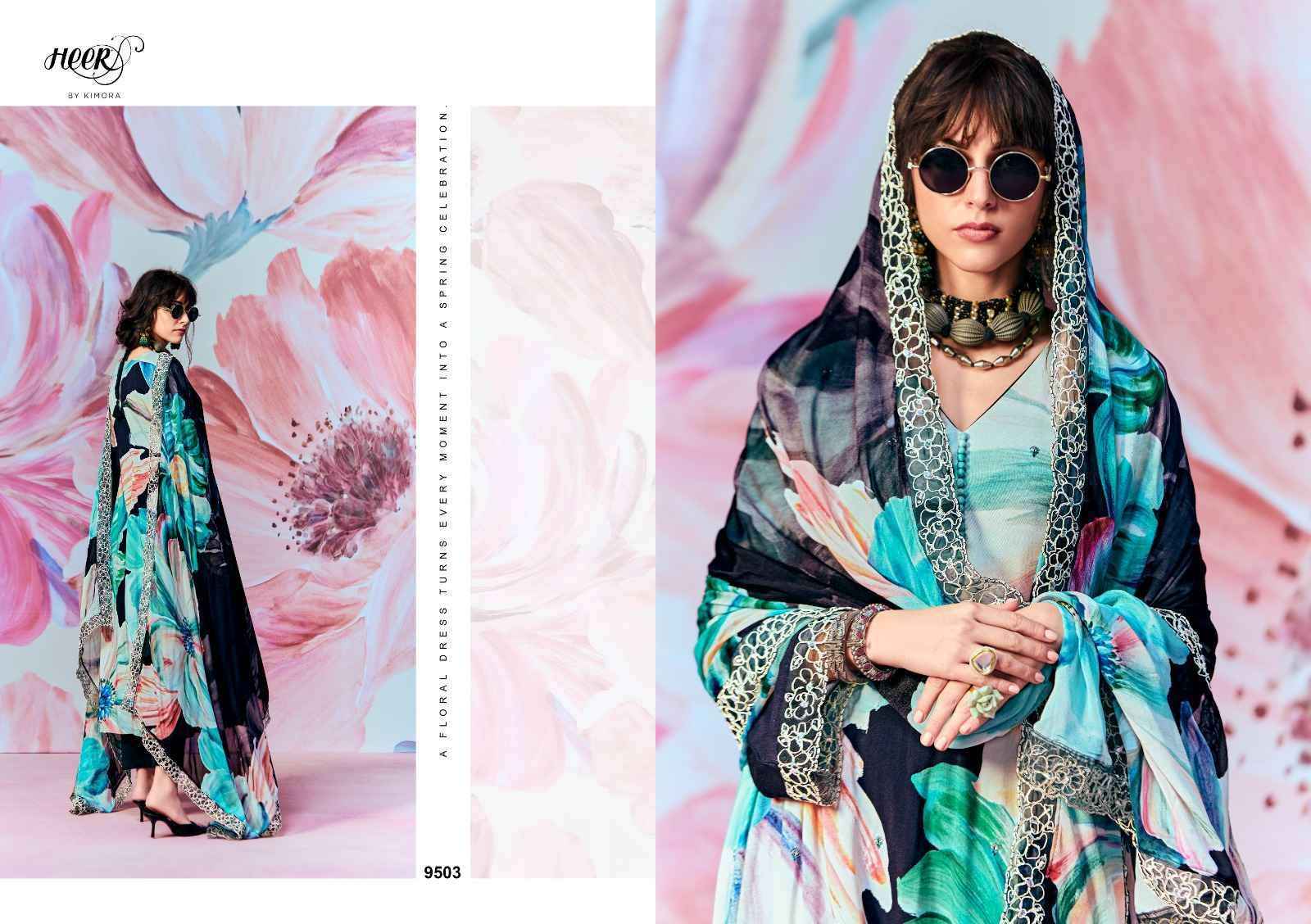 Kimora Heer Super Star Pure Muslin Fancy Ladies Suit wholesale price ( 6 pcs catalog )