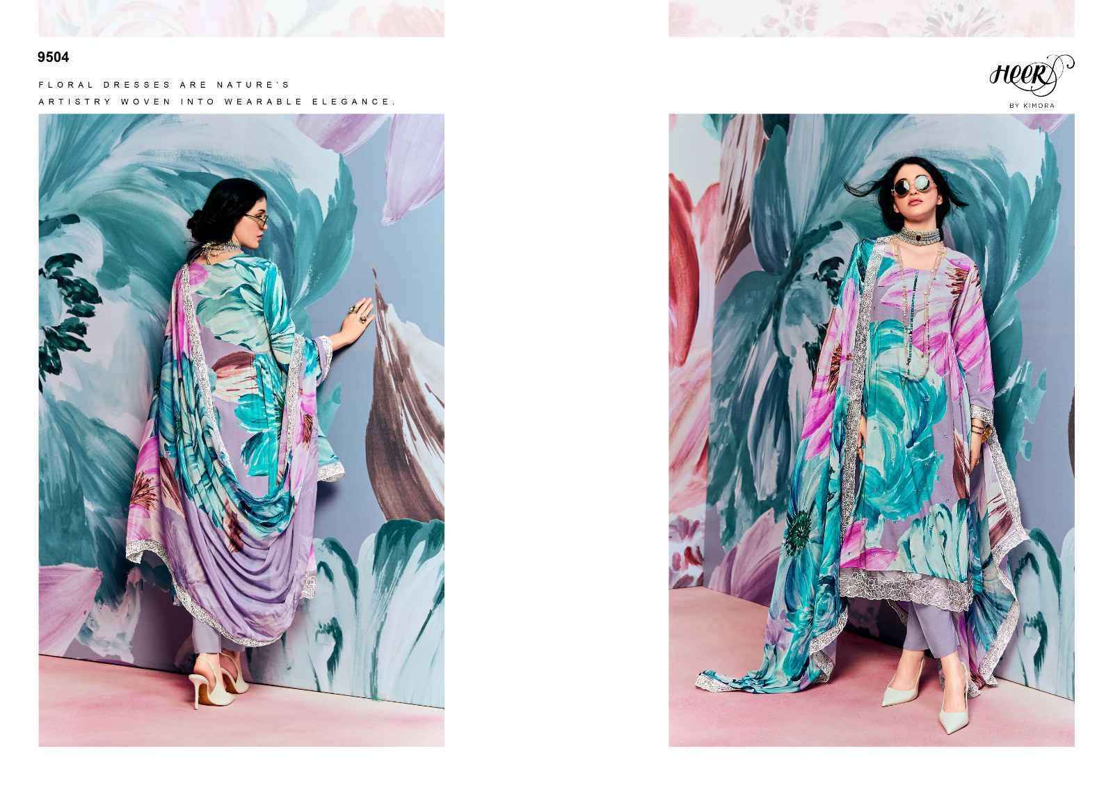 Kimora Heer Super Star Pure Muslin Fancy Ladies Suit wholesale price ( 6 pcs catalog )