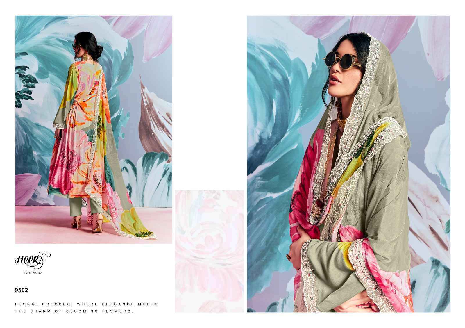 Kimora Heer Super Star Pure Muslin Fancy Ladies Suit wholesale price ( 6 pcs catalog )