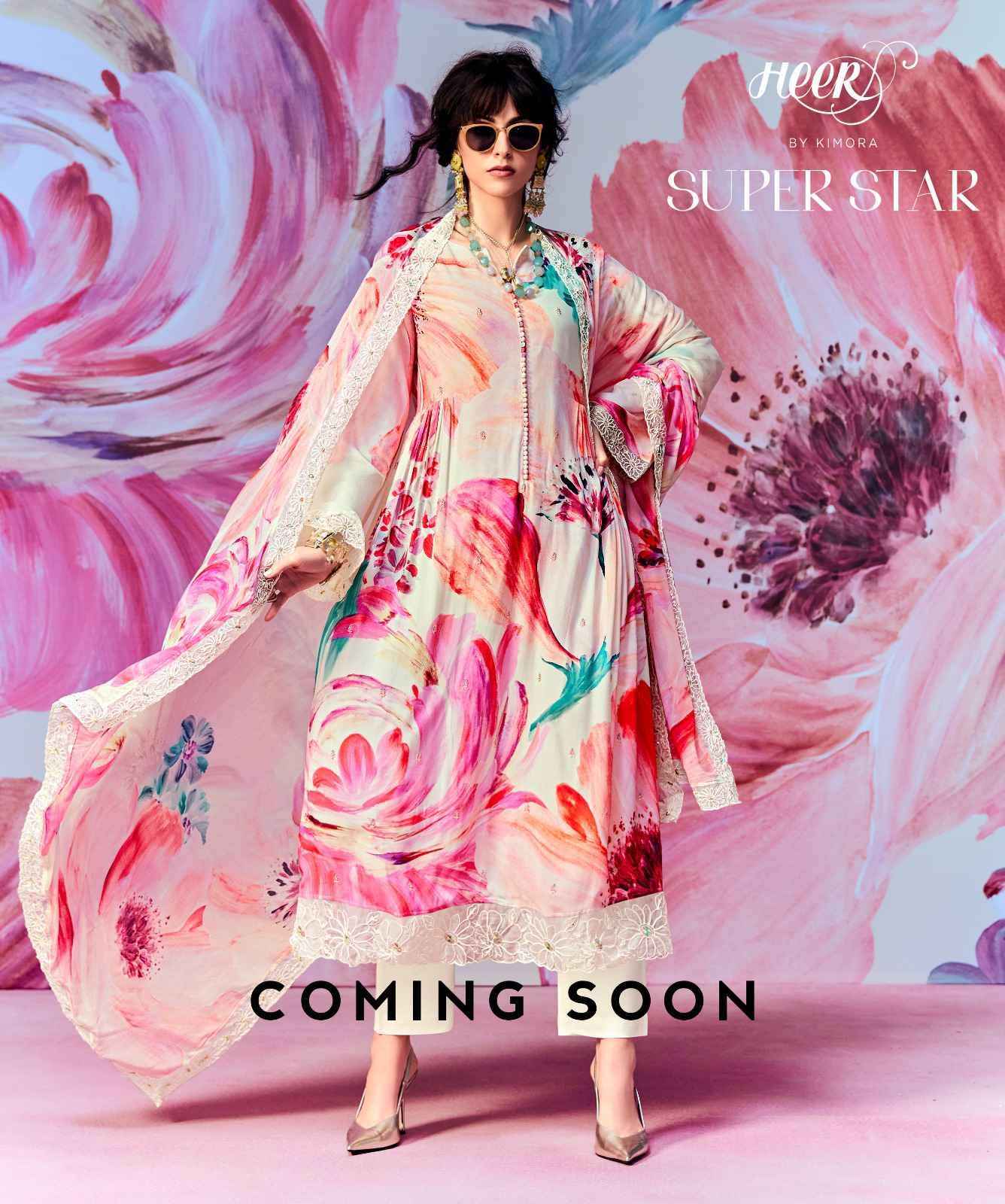 Kimora Heer Super Star Pure Muslin Fancy Ladies Suit wholesale price ( 6 pcs catalog )