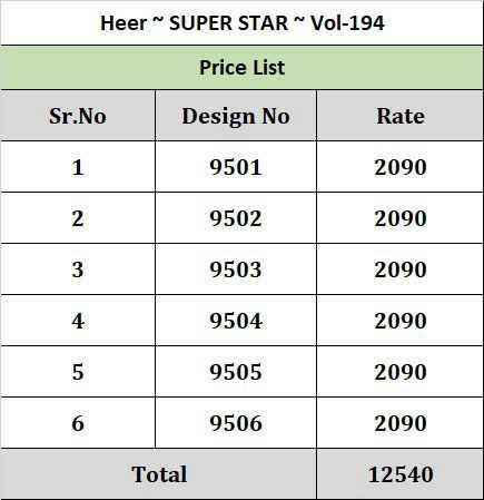 Kimora Heer Super Star Pure Muslin Fancy Ladies Suit wholesale price ( 6 pcs catalog )