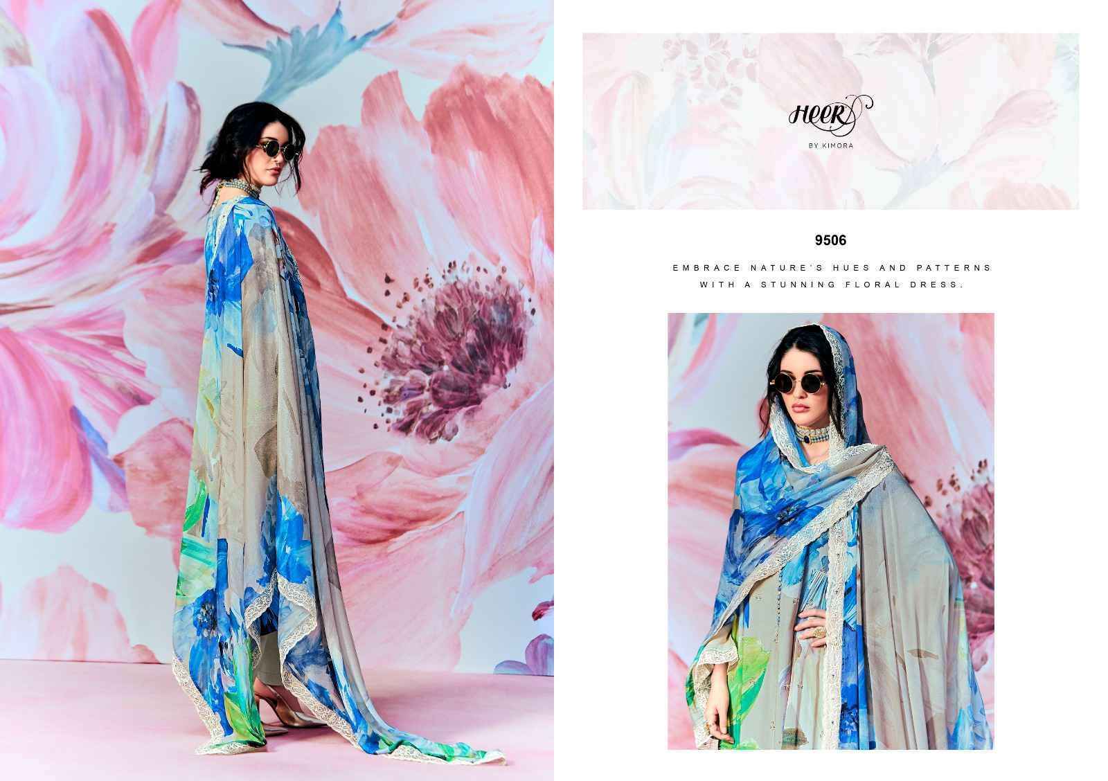 Kimora Heer Super Star Pure Muslin Fancy Ladies Suit wholesale price ( 6 pcs catalog )