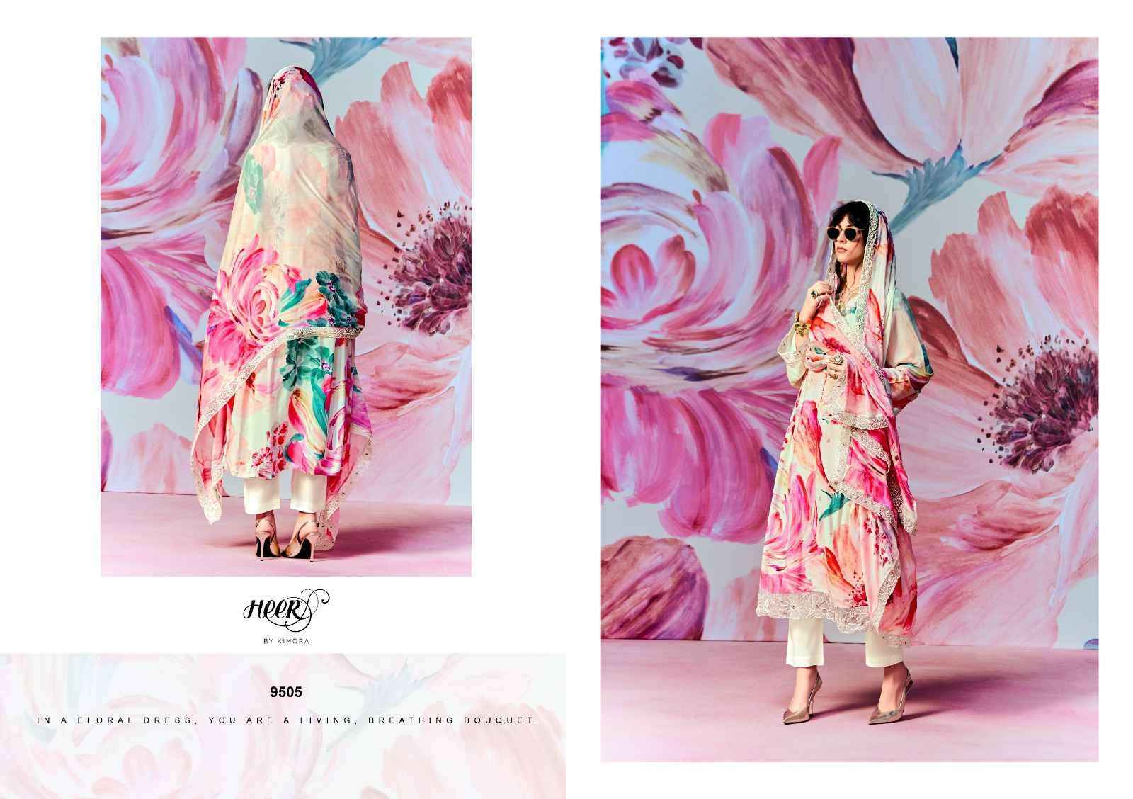 Kimora Heer Super Star Pure Muslin Fancy Ladies Suit wholesale price ( 6 pcs catalog )