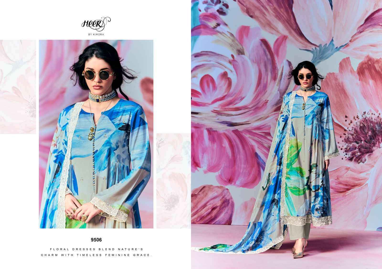 Kimora Heer Super Star Pure Muslin Fancy Ladies Suit wholesale price ( 6 pcs catalog )
