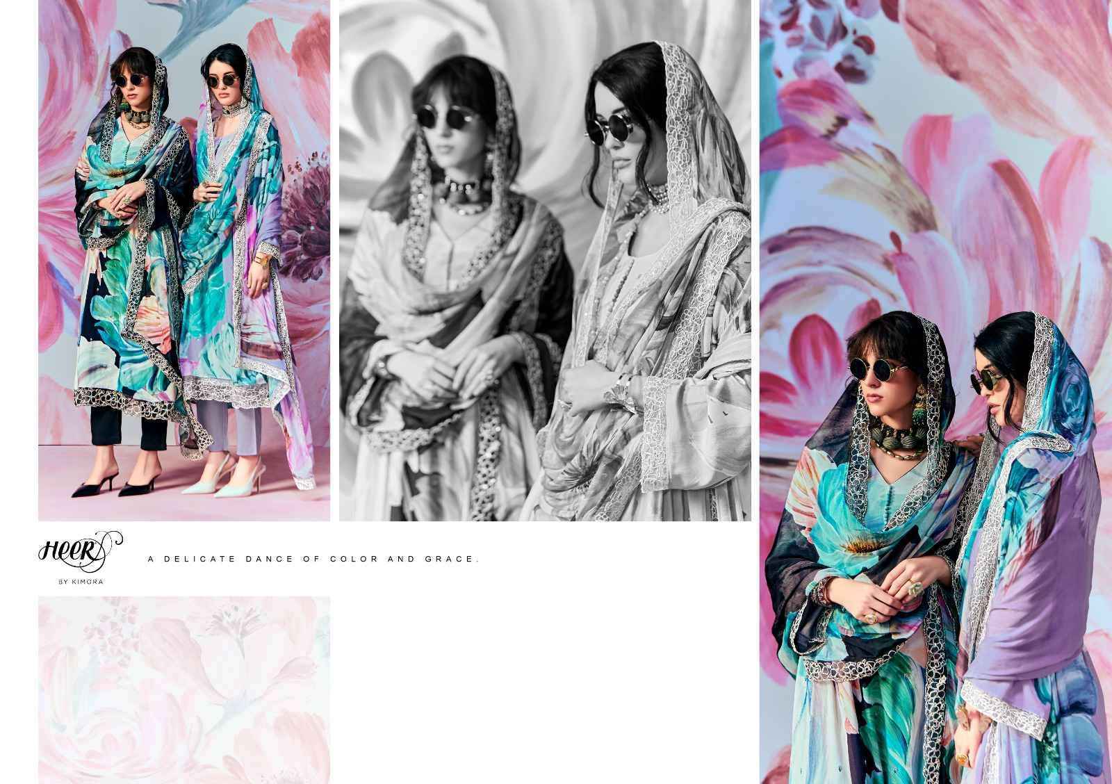 Kimora Heer Super Star Pure Muslin Fancy Ladies Suit wholesale price ( 6 pcs catalog )