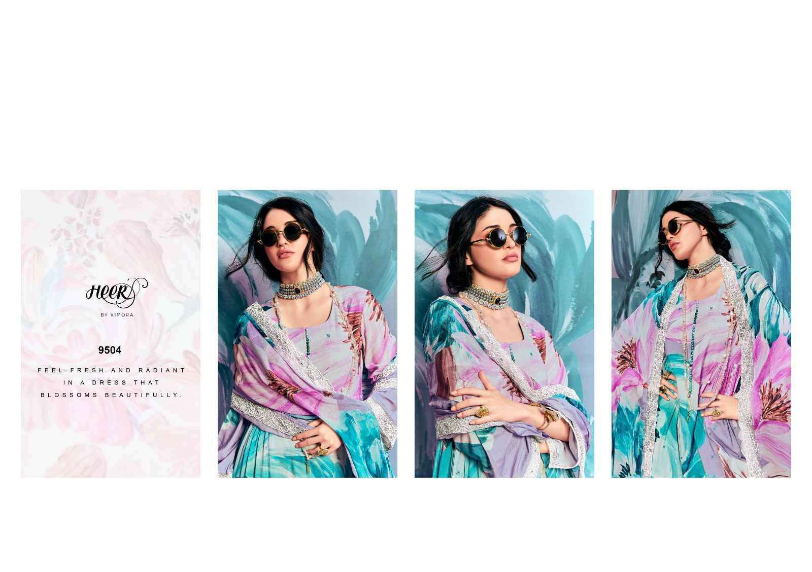 Kimora Heer Super Star Pure Muslin Fancy Ladies Suit wholesale price ( 6 pcs catalog )