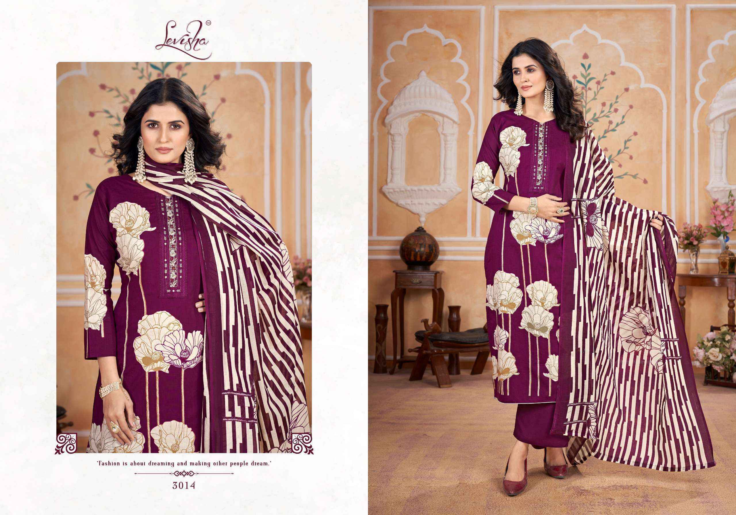 Levisha Dil Bagh Vol 1 Cotton Salwar Kameez Wholesale Price ( 4 pcs Catalogue )