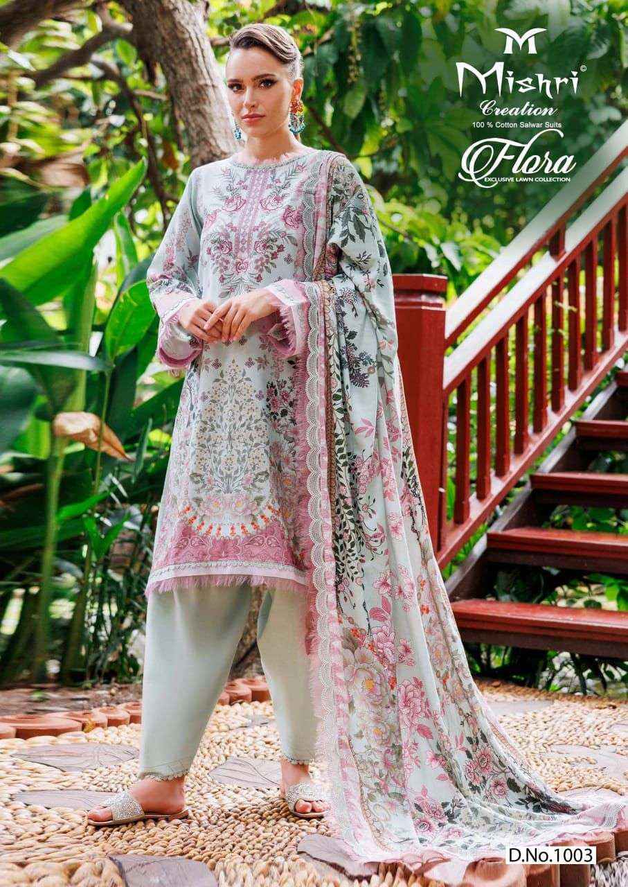 Mishri Creation Flora Vol 1 Wholesale Lawn Cotton Dress Material ( 6 pcs Catalogue )