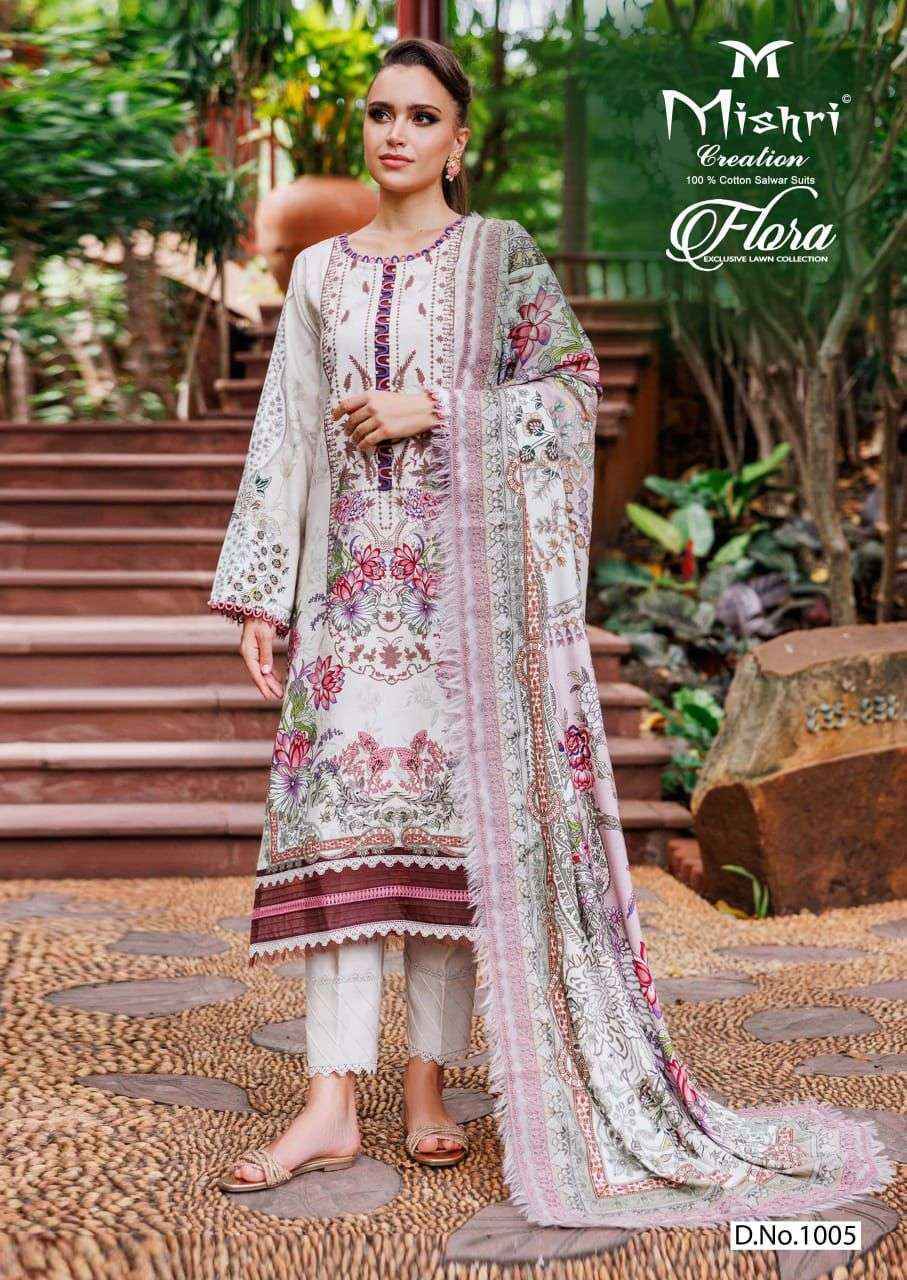 Mishri Creation Flora Vol 1 Wholesale Lawn Cotton Dress Material ( 6 pcs Catalogue )