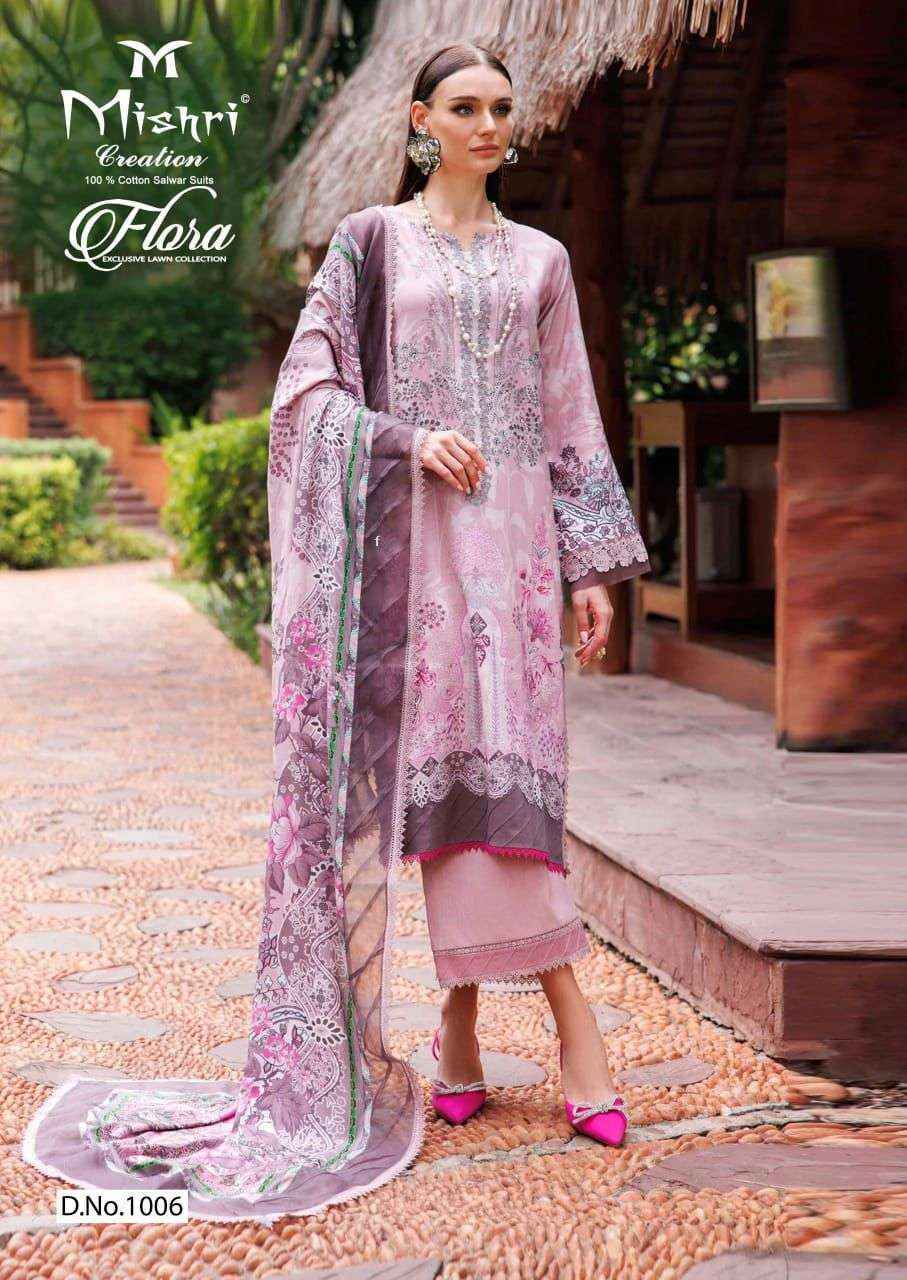 Mishri Creation Flora Vol 1 Wholesale Lawn Cotton Dress Material ( 6 pcs Catalogue )
