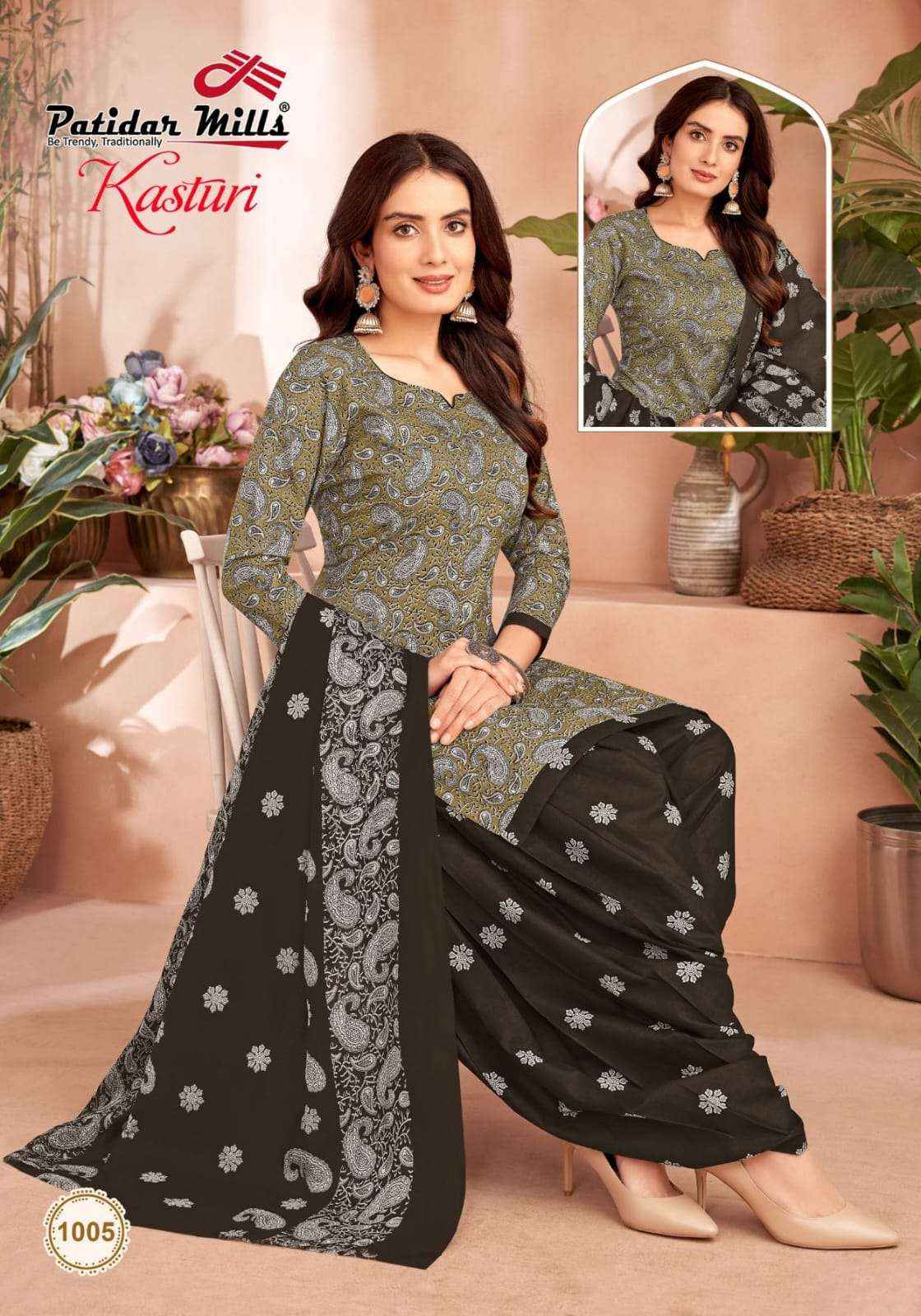 Patidar Kasturi Wholesale Cotton Printed Dress Material ( 8 pcs Catalogue )