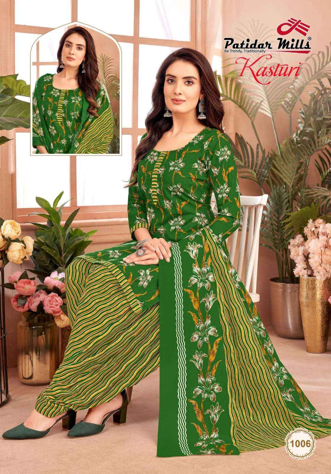 Patidar Kasturi Wholesale Cotton Printed Dress Material ( 8 pcs Catalogue )