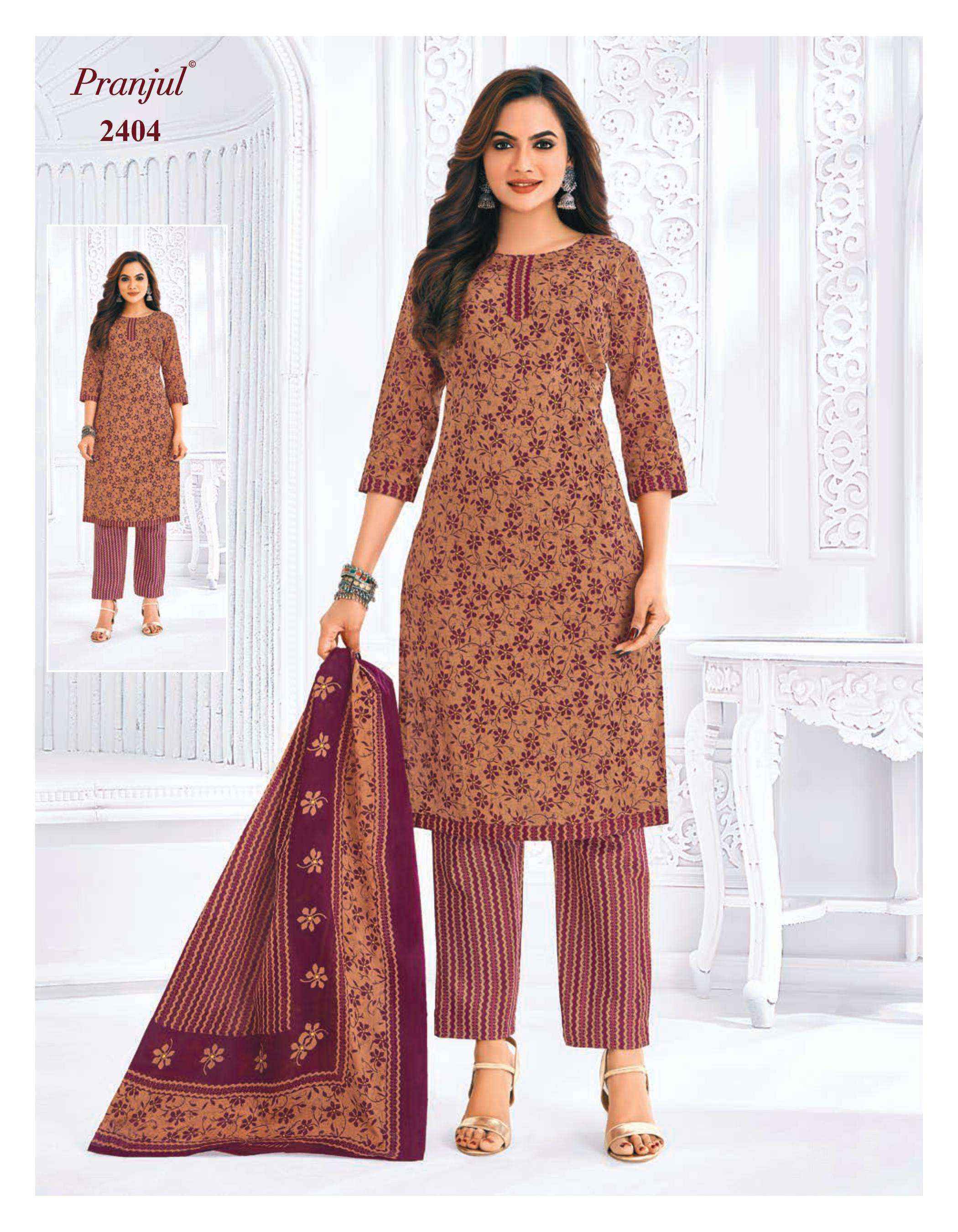 Pranjul Priyanka Vol 24 Wholesale Pure Cotton Dress Material ( 36 pcs Catalogue )