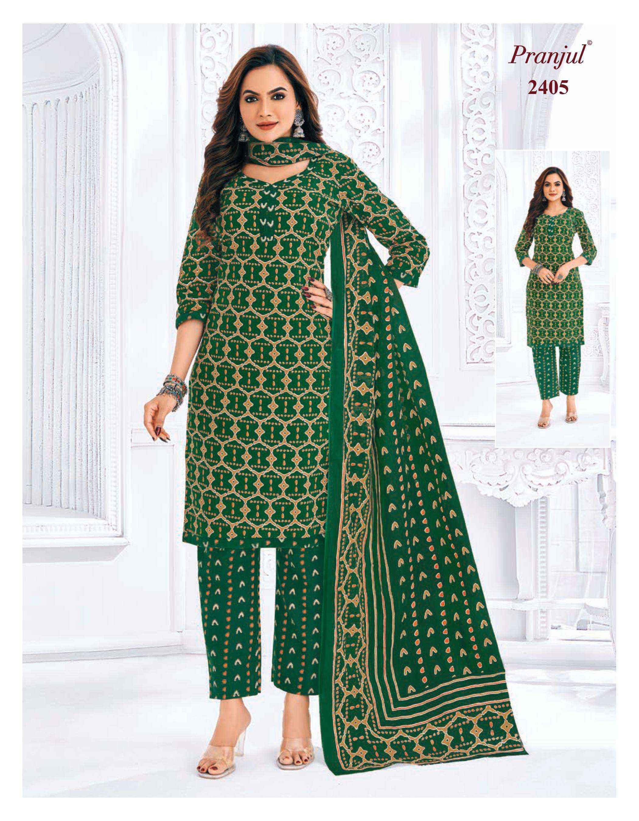 Pranjul Priyanka Vol 24 Wholesale Pure Cotton Dress Material ( 36 pcs Catalogue )