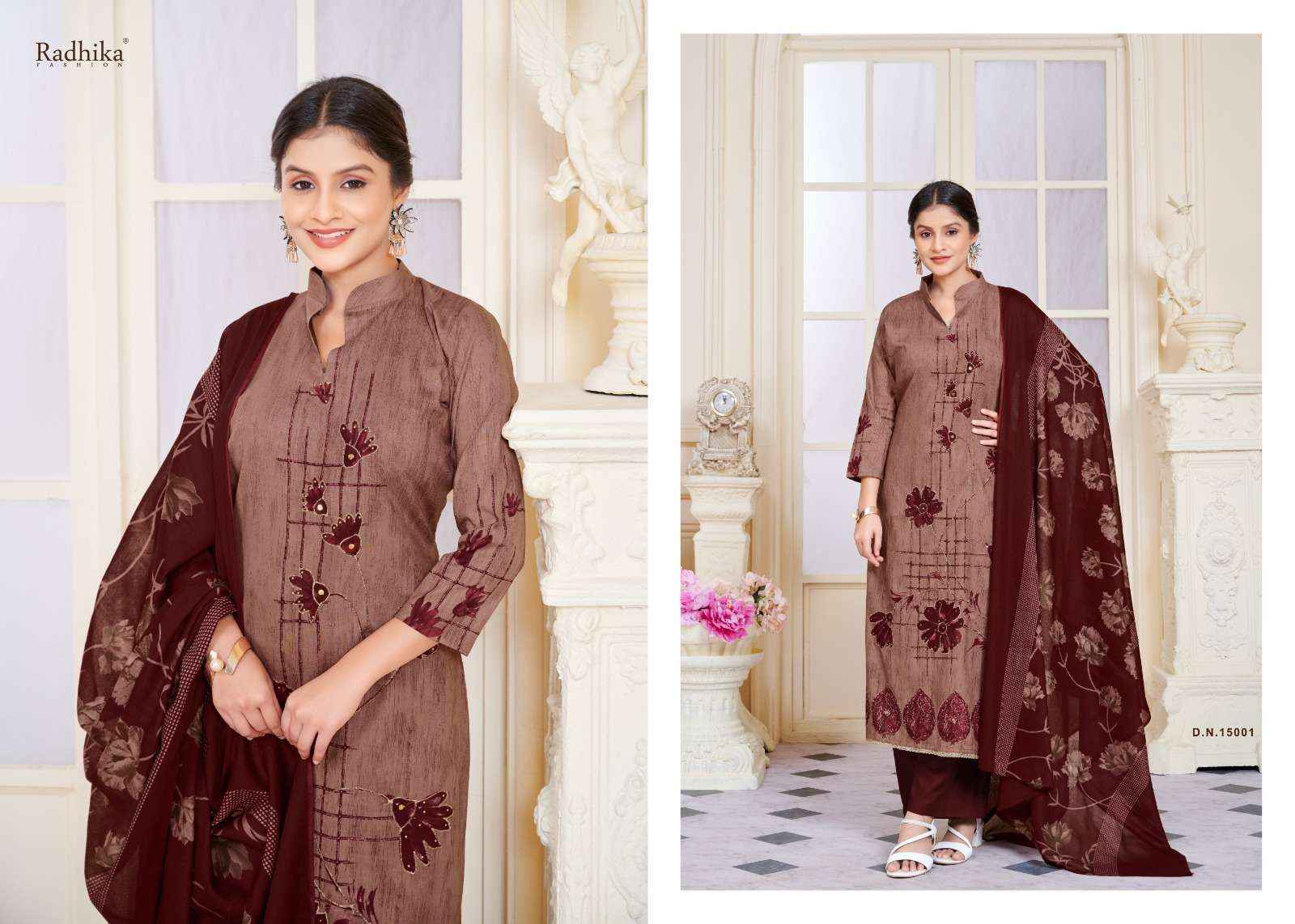 Radhika Azara Tahira Exclusive Cotton Ladies Dress Material ( 4 Pcs Catalogue )