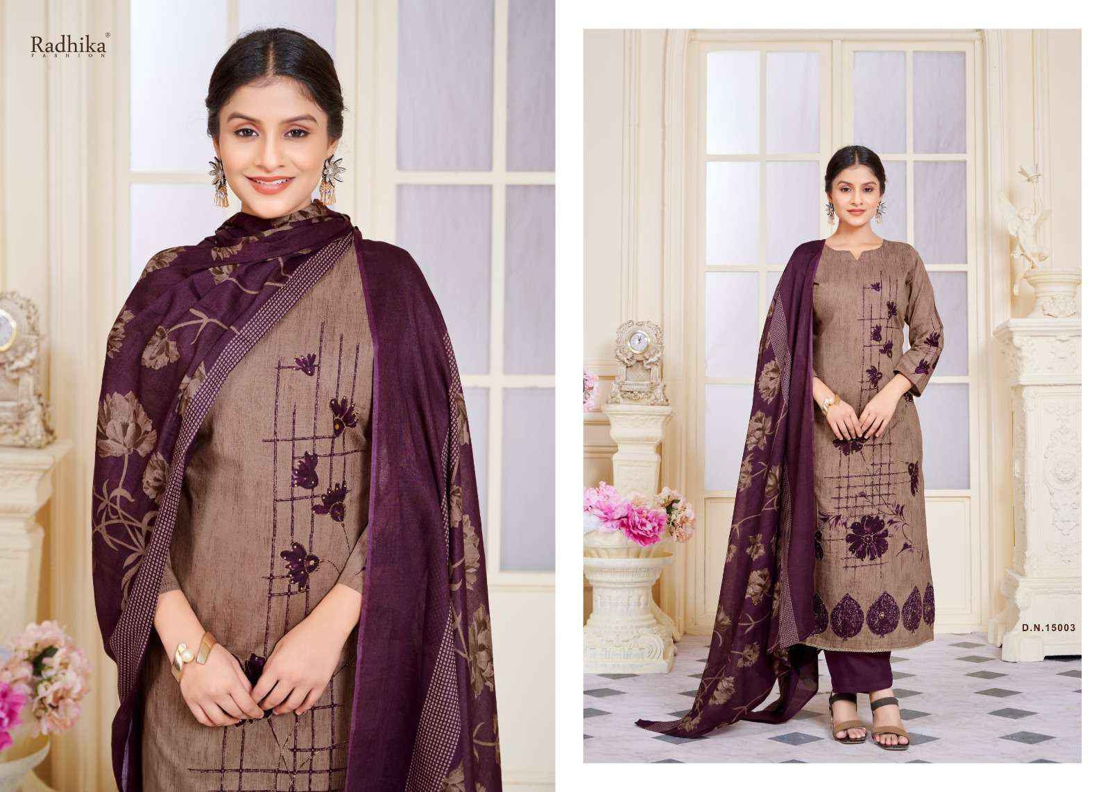 Radhika Azara Tahira Exclusive Cotton Ladies Dress Material ( 4 Pcs Catalogue )