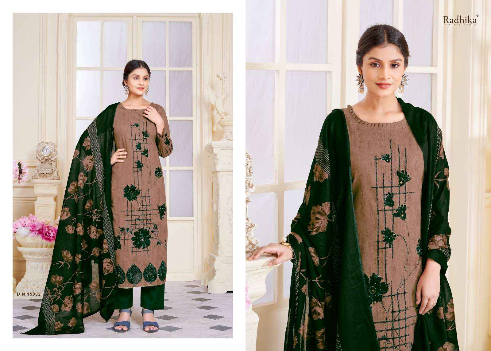 Radhika Azara Tahira Exclusive Cotton Ladies Dress Material ( 4 Pcs Catalogue )