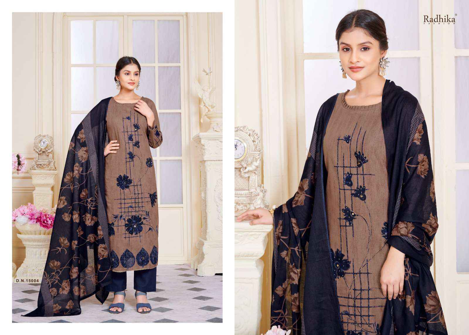 Radhika Azara Tahira Exclusive Cotton Ladies Dress Material ( 4 Pcs Catalogue )