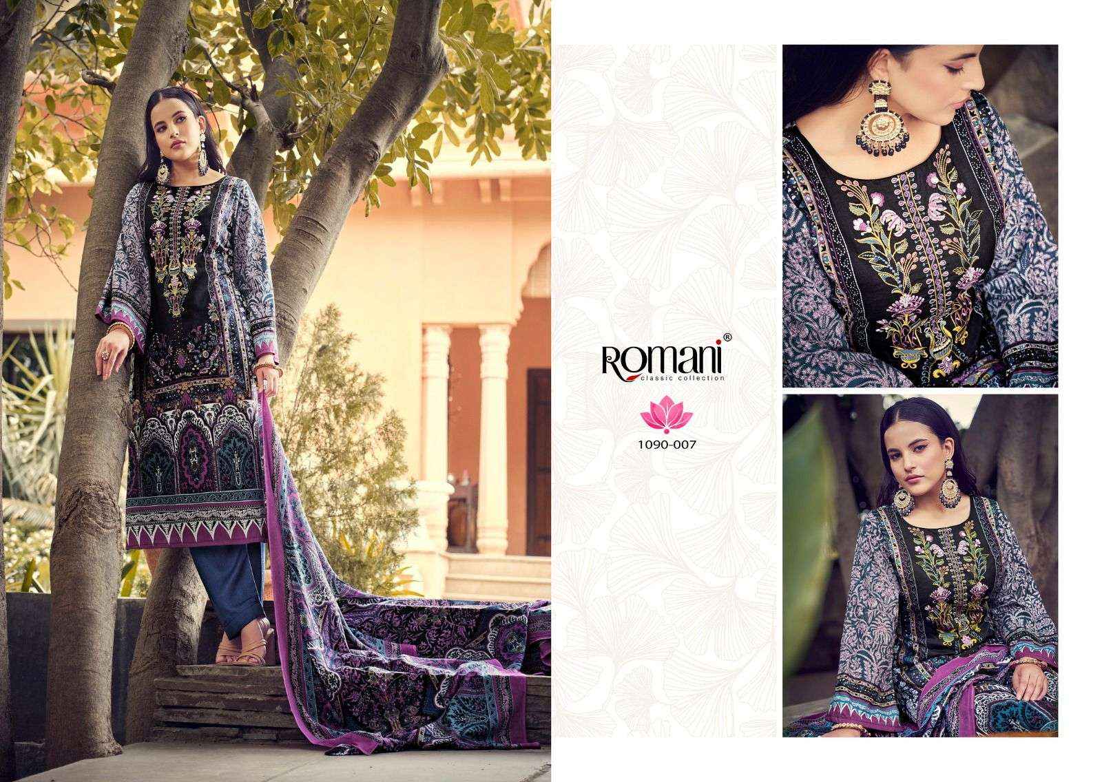 ROMANI AARZU VOL 7 WHOLESALE COTTON DRESS MATERIAL ( 8 PCS CATALOGUE )