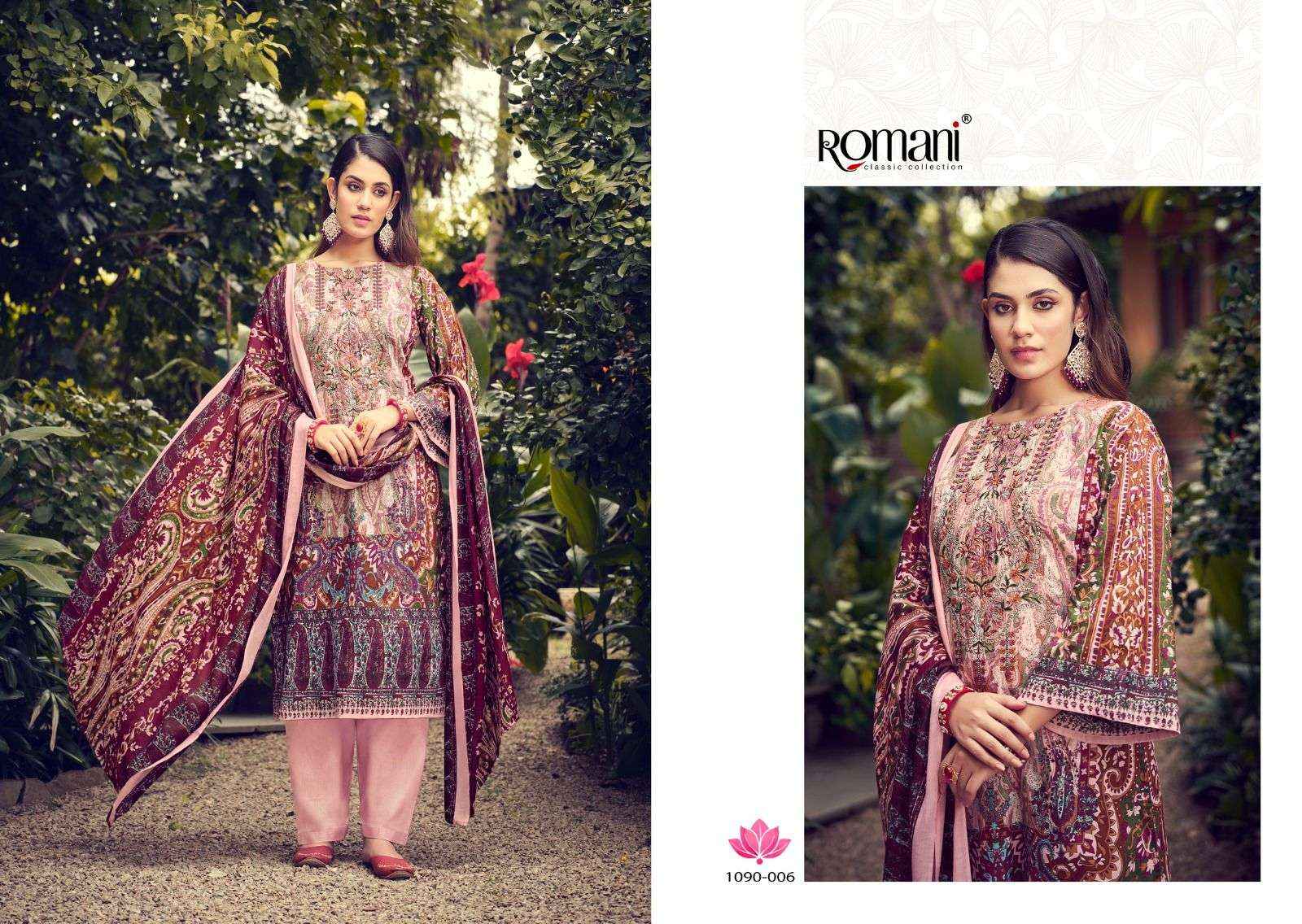 ROMANI AARZU VOL 7 WHOLESALE COTTON DRESS MATERIAL ( 8 PCS CATALOGUE )