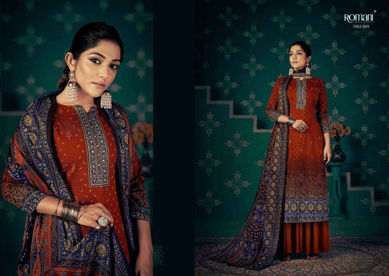 Romani Noori Pashmina Dress Material ( 10 Pcs Catalog )