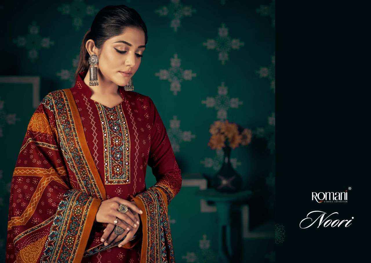 Romani Noori Pashmina Dress Material ( 10 Pcs Catalog )