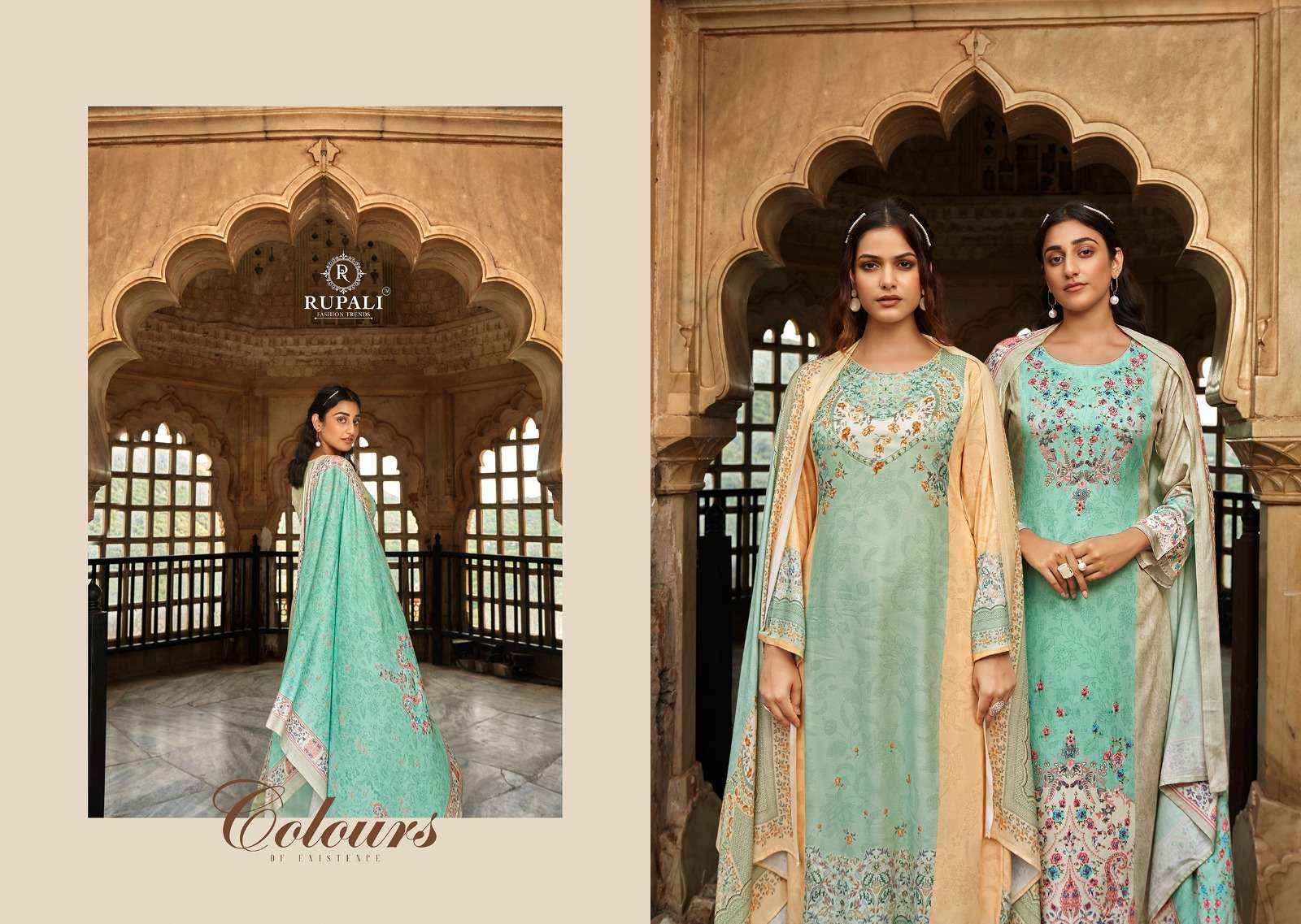 Rupali Fashion Fitoor Vol 3 Wholesale Ladies Pashmina Dress Material ( 6 Pcs Catalogue )