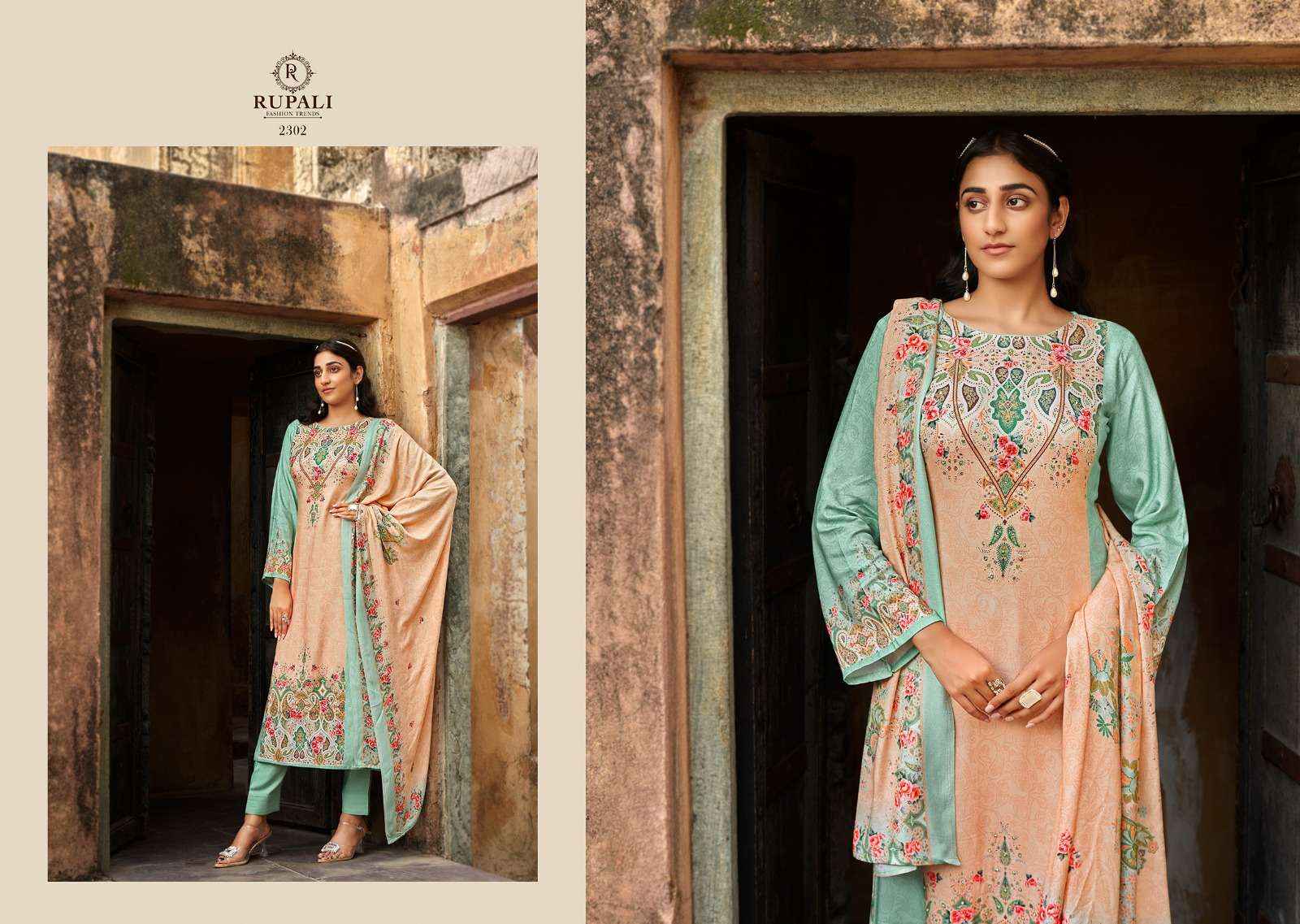 Rupali Fashion Fitoor Vol 3 Wholesale Ladies Pashmina Dress Material ( 6 Pcs Catalogue )