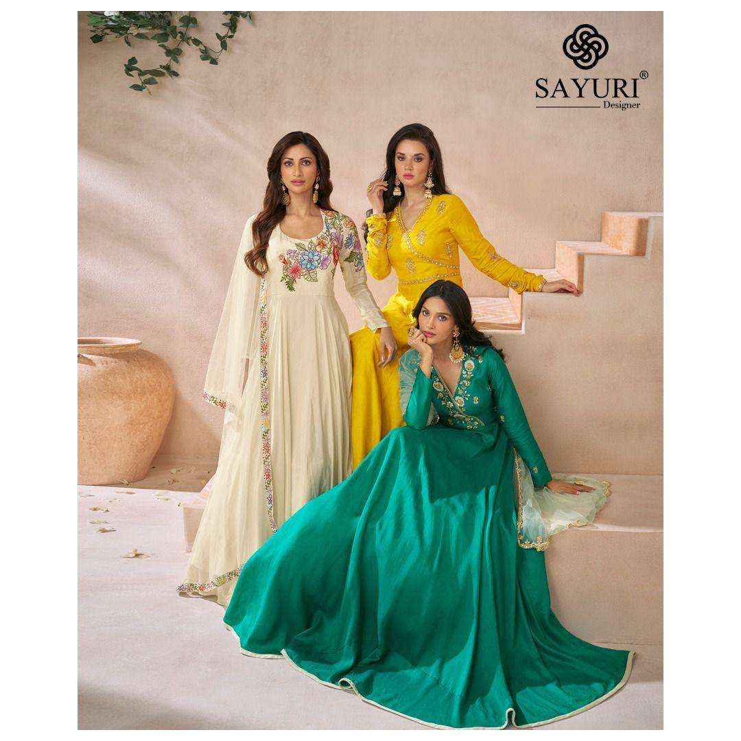 Sayuri Designer Diva Wholesale Designer Gown ( 3 Pcs Catalogue )