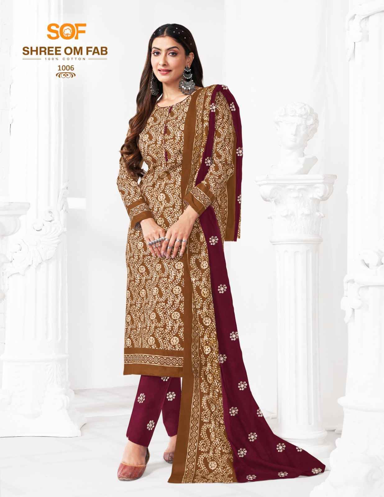 Shree Om Fab Batik Special Vol 1 Wholesale Cotton Dress Material (10 pcs Catalogue )