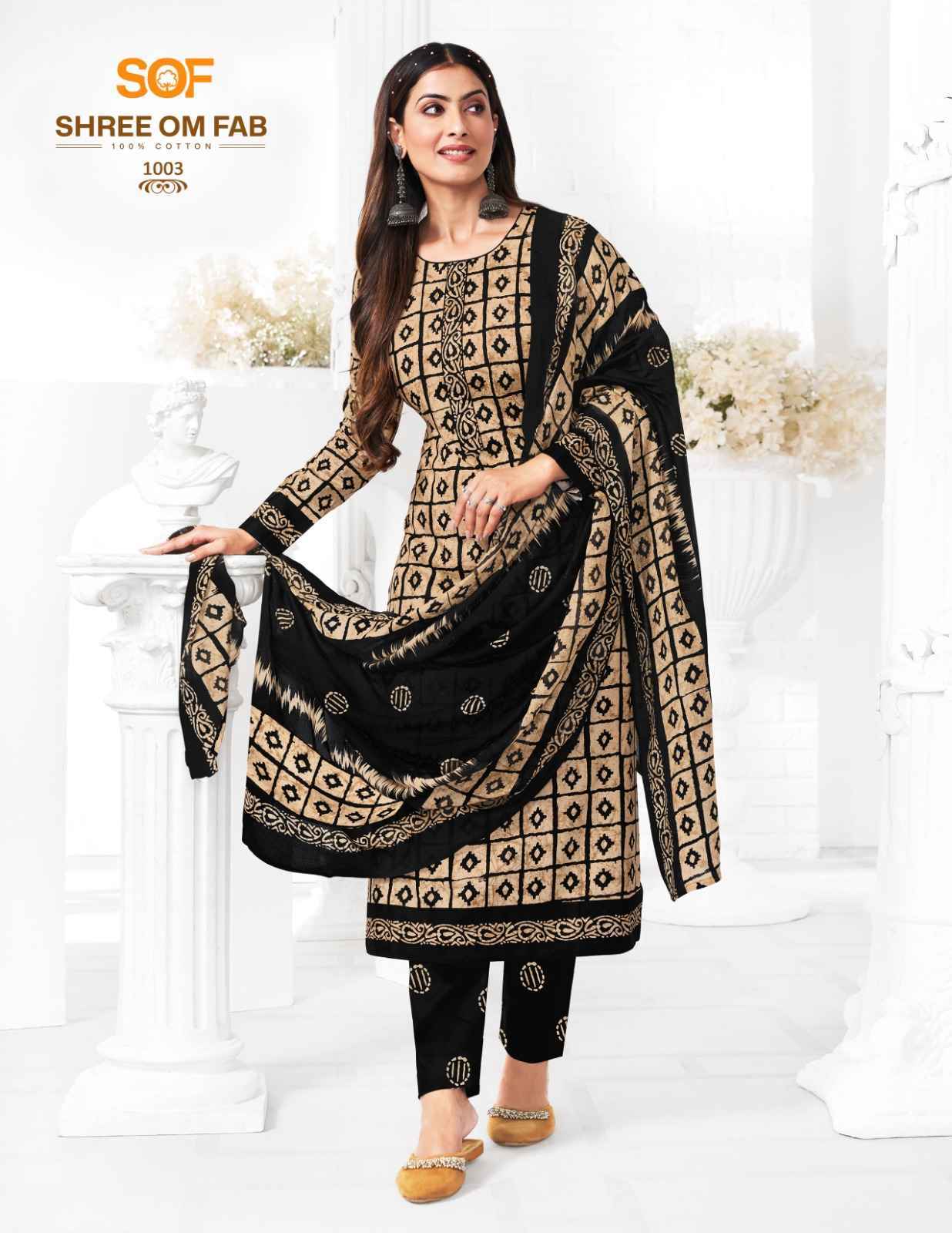 Shree Om Fab Batik Special Vol 1 Wholesale Cotton Dress Material (10 pcs Catalogue )