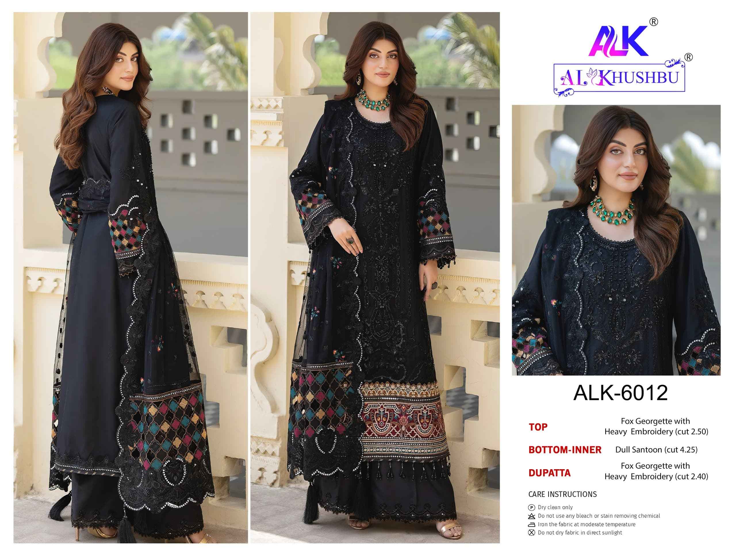 Al Khushbu Afifa Vol 4 Wholesale Georgette Pakistani Salwar Suits ( 3 pcs catalog )