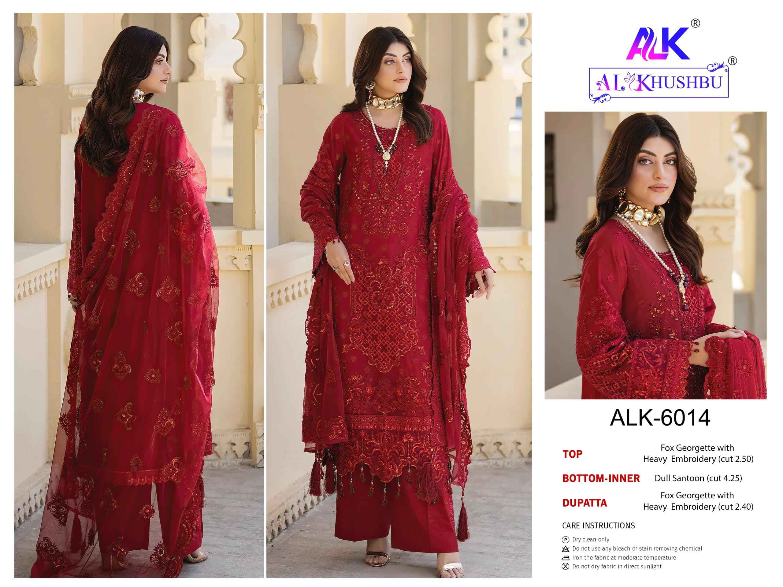Al Khushbu Afifa Vol 4 Wholesale Georgette Pakistani Salwar Suits ( 3 pcs catalog )