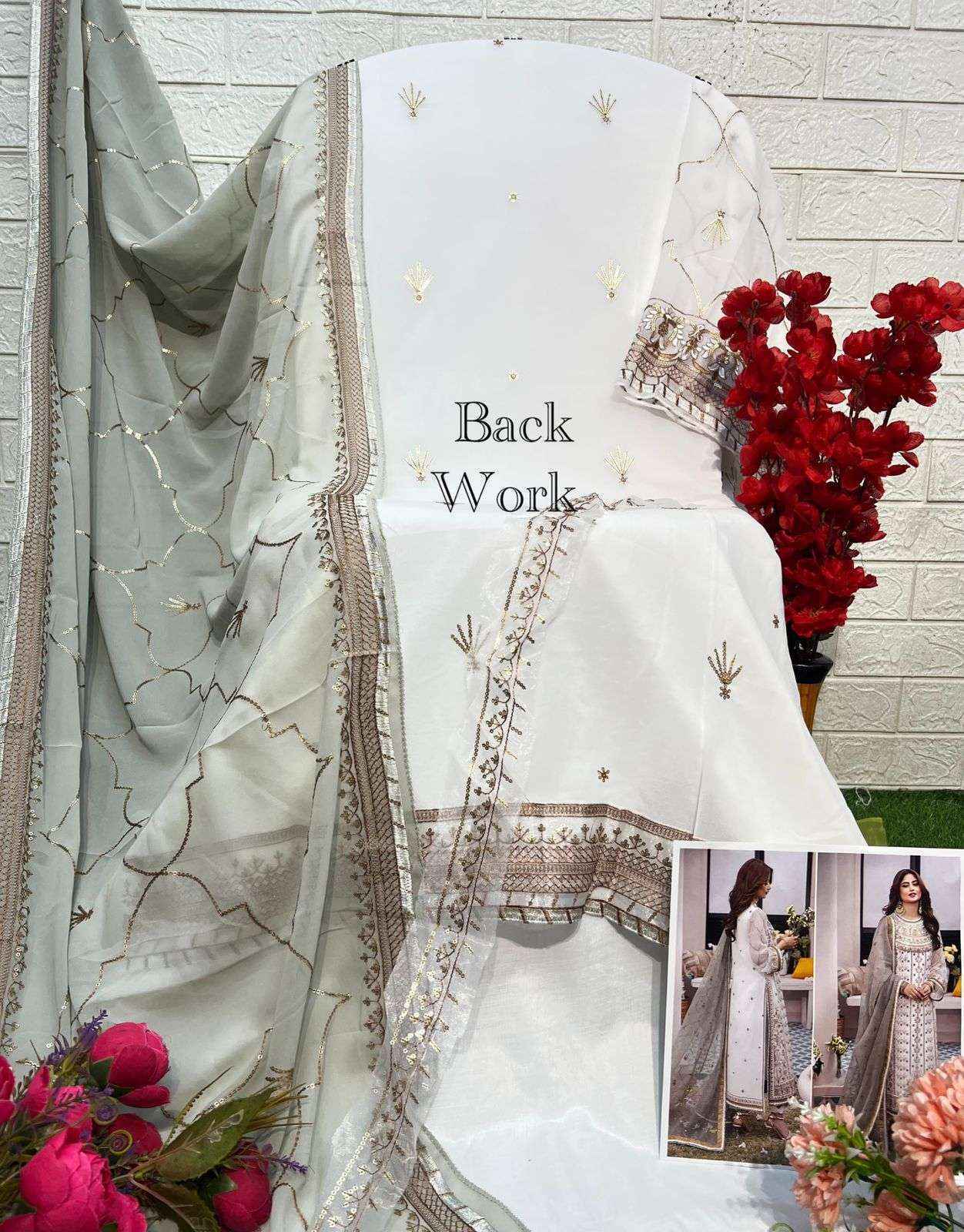 Al Khushbu Agha Noor 2 Georgette Pakistani suits Wholesale Price ( 3 pcs Catalogue )