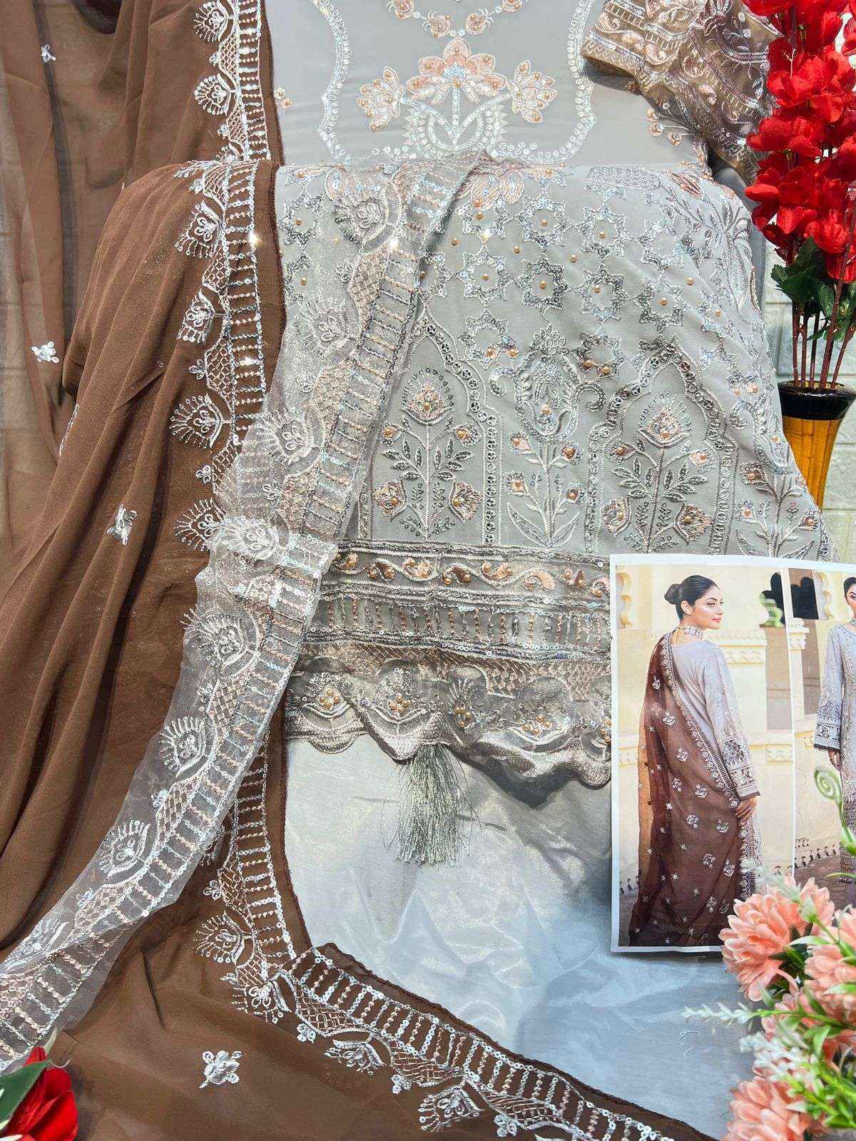 Al Khushbu Agha Noor 2 Georgette Pakistani suits Wholesale Price ( 3 pcs Catalogue )