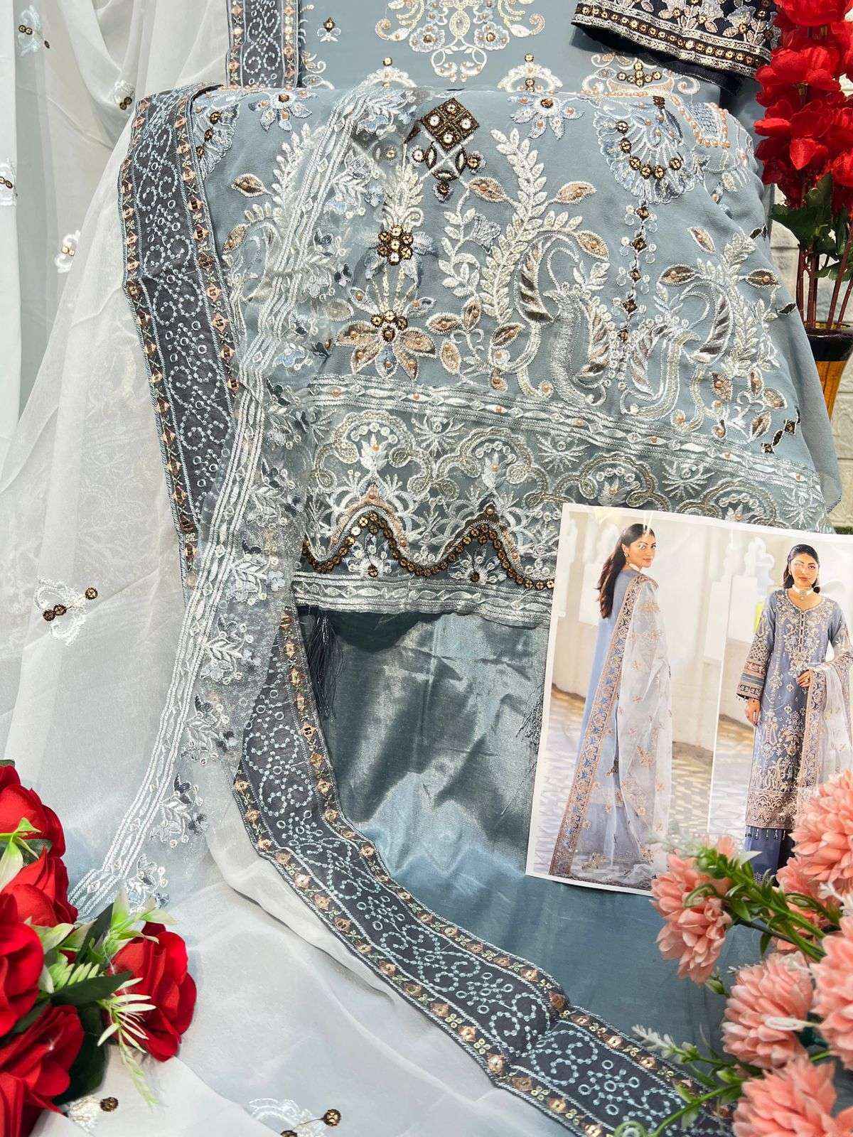 Al Khushbu Agha Noor 2 Georgette Pakistani suits Wholesale Price ( 3 pcs Catalogue )
