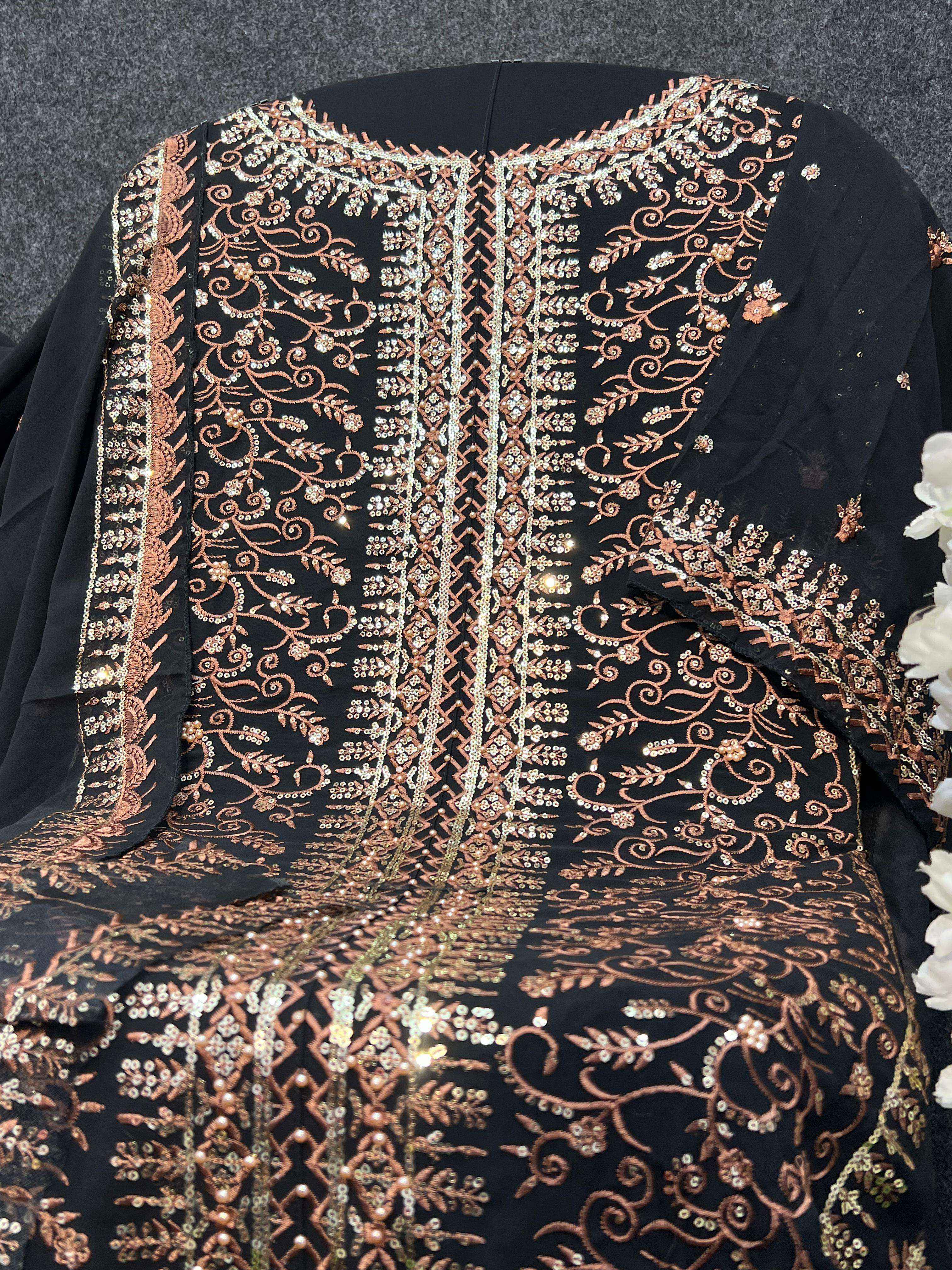 Al Khushbu Zahra Rubab Vol 3 Georgette Dress Material Wholesale Price ( 3 Pcs Catalog )