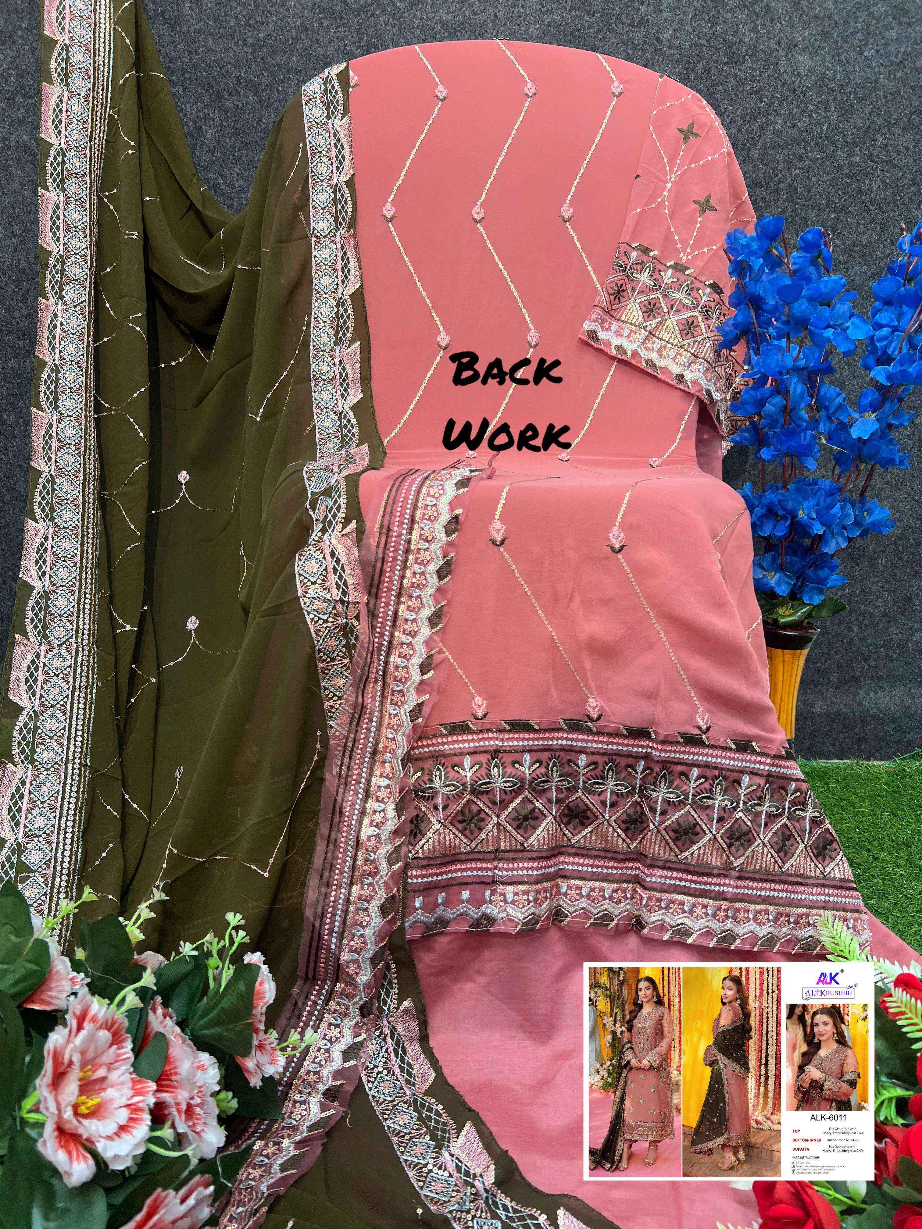 Al Khushbu Zahra Rubab Vol 3 Georgette Dress Material Wholesale Price ( 3 Pcs Catalog )